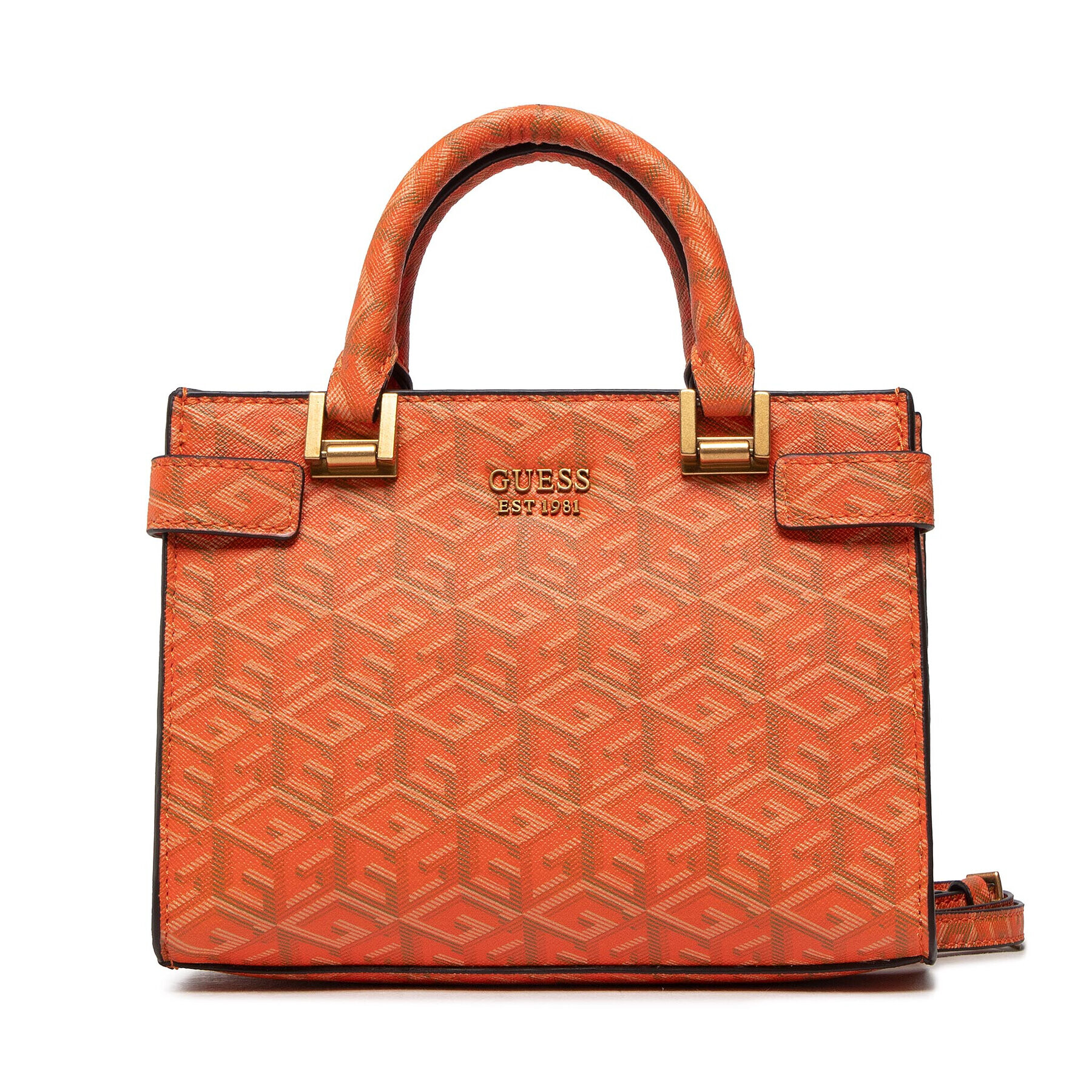 Guess Дамска чанта Atene (SC) Mini Bags HWSC84 19760 Оранжев - Pepit.bg