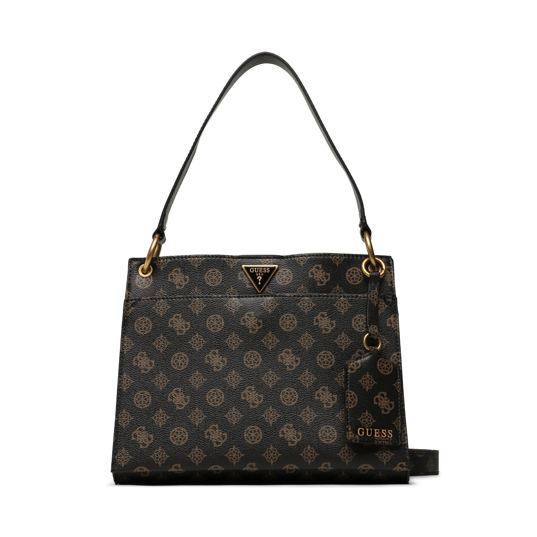 Guess Дамска чанта Basilea (PB) HWPB87 41060 Кафяв - Pepit.bg