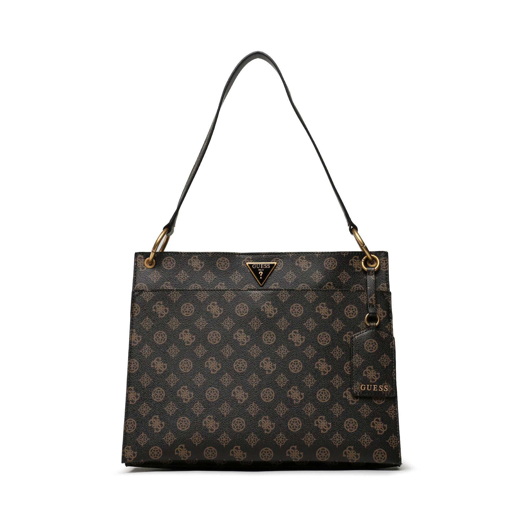 Guess Дамска чанта Basilea (PB) HWPB87 41230 Кафяв - Pepit.bg