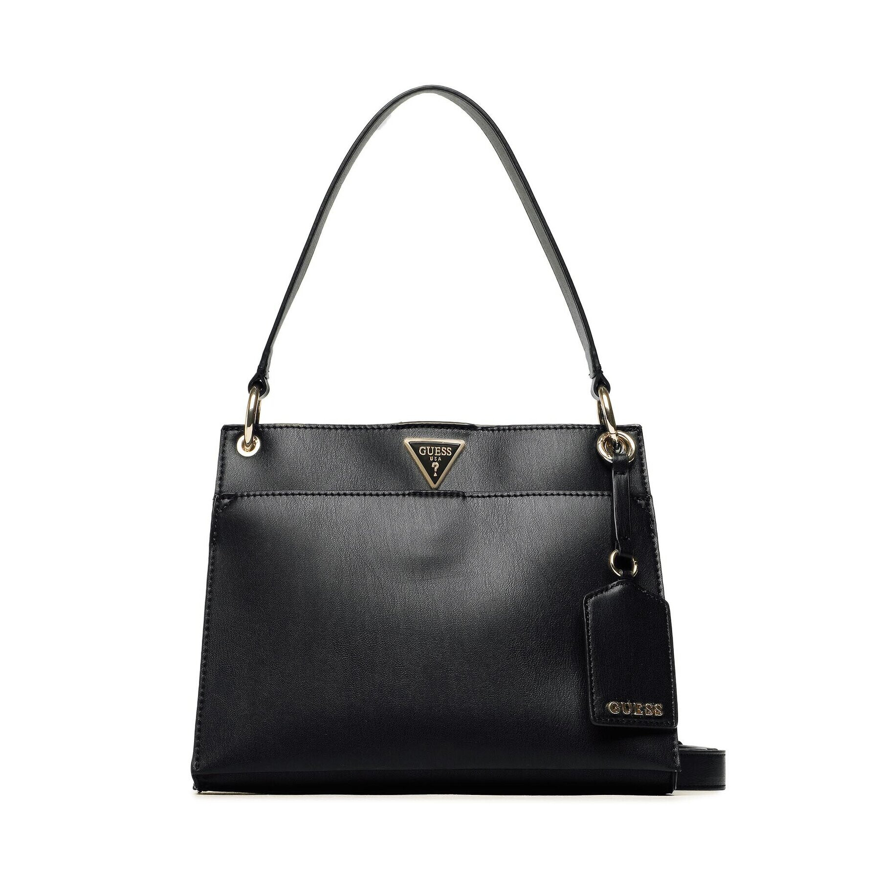 Guess Дамска чанта Basilea (VG) HWVG87 41060 Черен - Pepit.bg