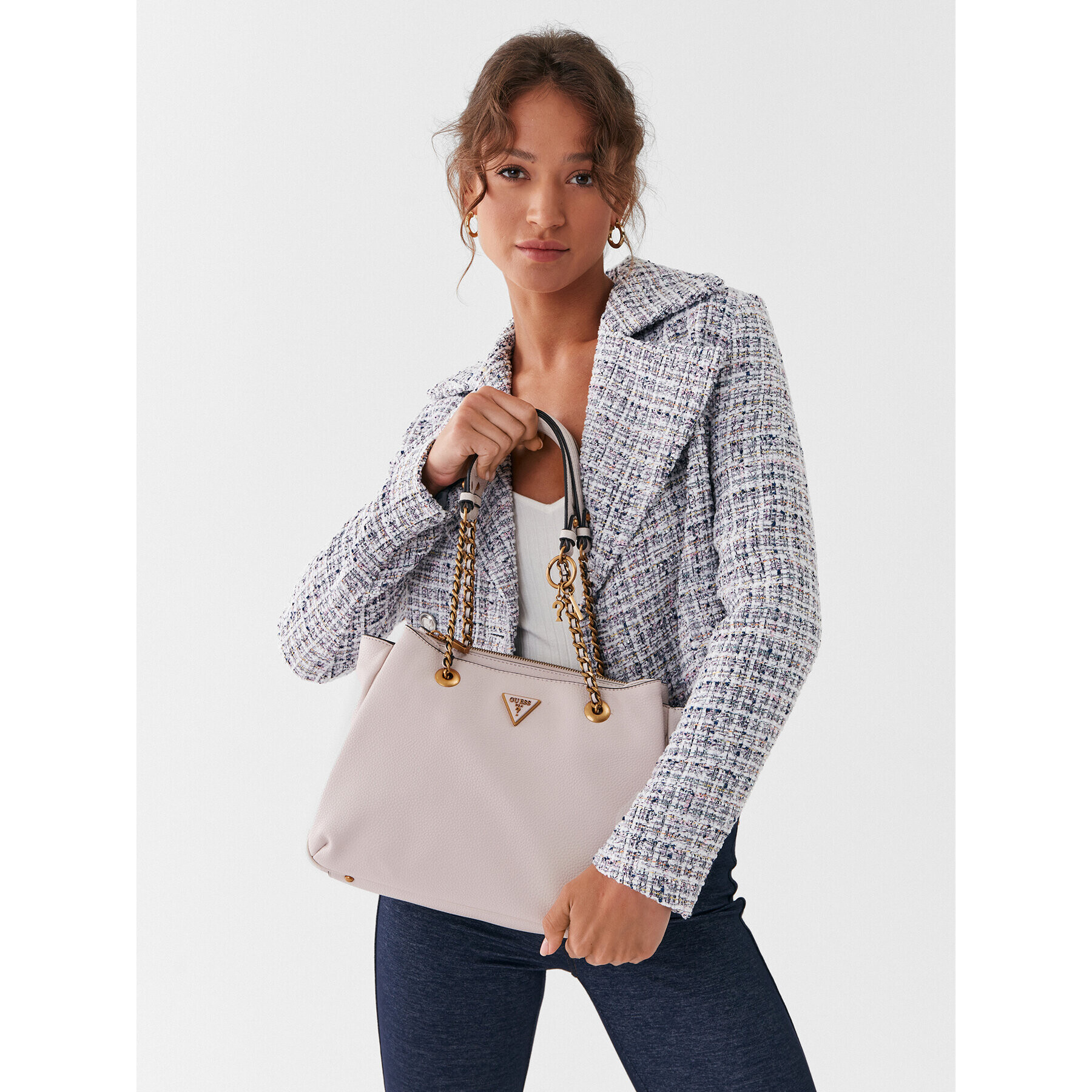Guess Дамска чанта Becci (VB) HWVB87 82090 Розов - Pepit.bg