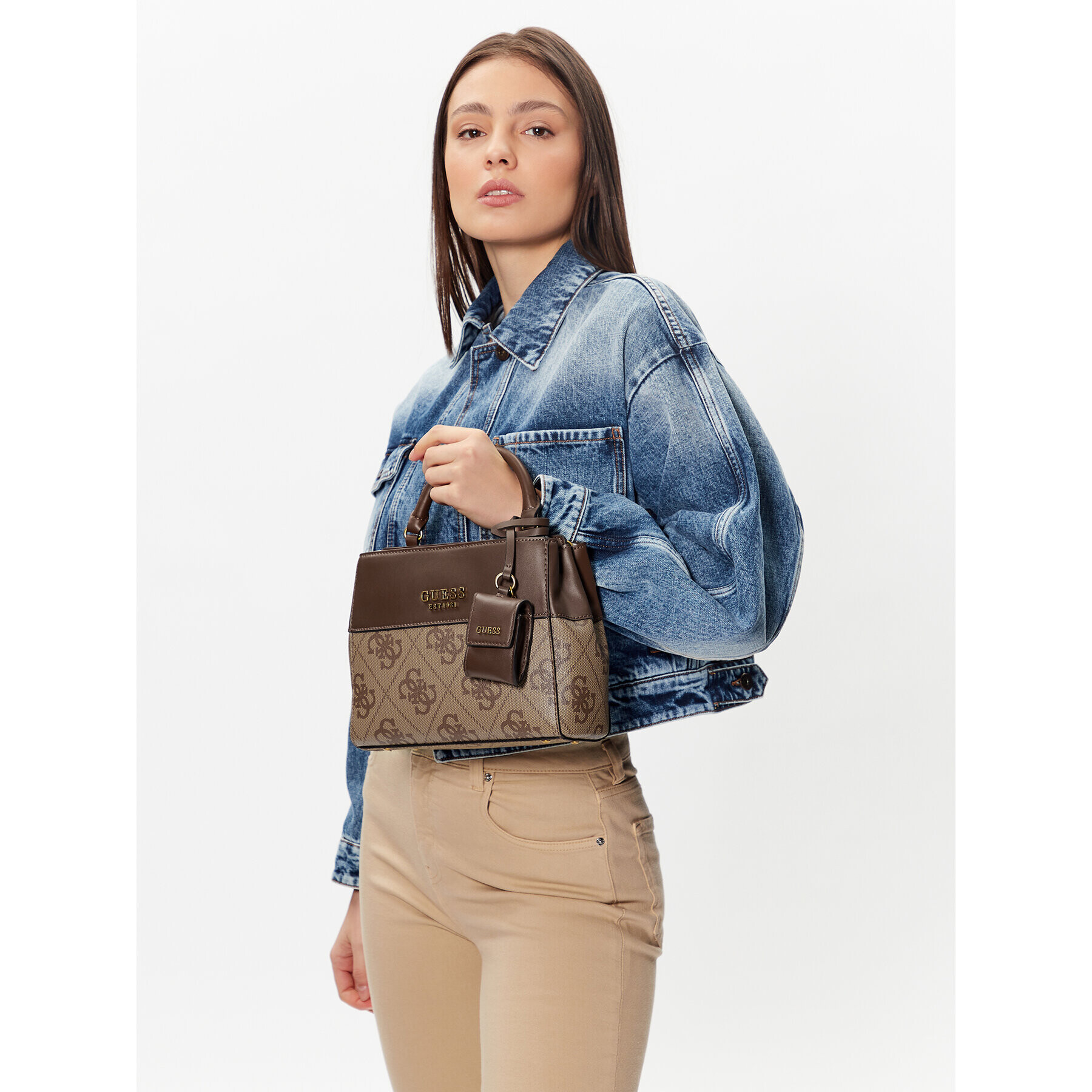 Guess Дамска чанта Berta (BB) HWBB86 88050 Бежов - Pepit.bg