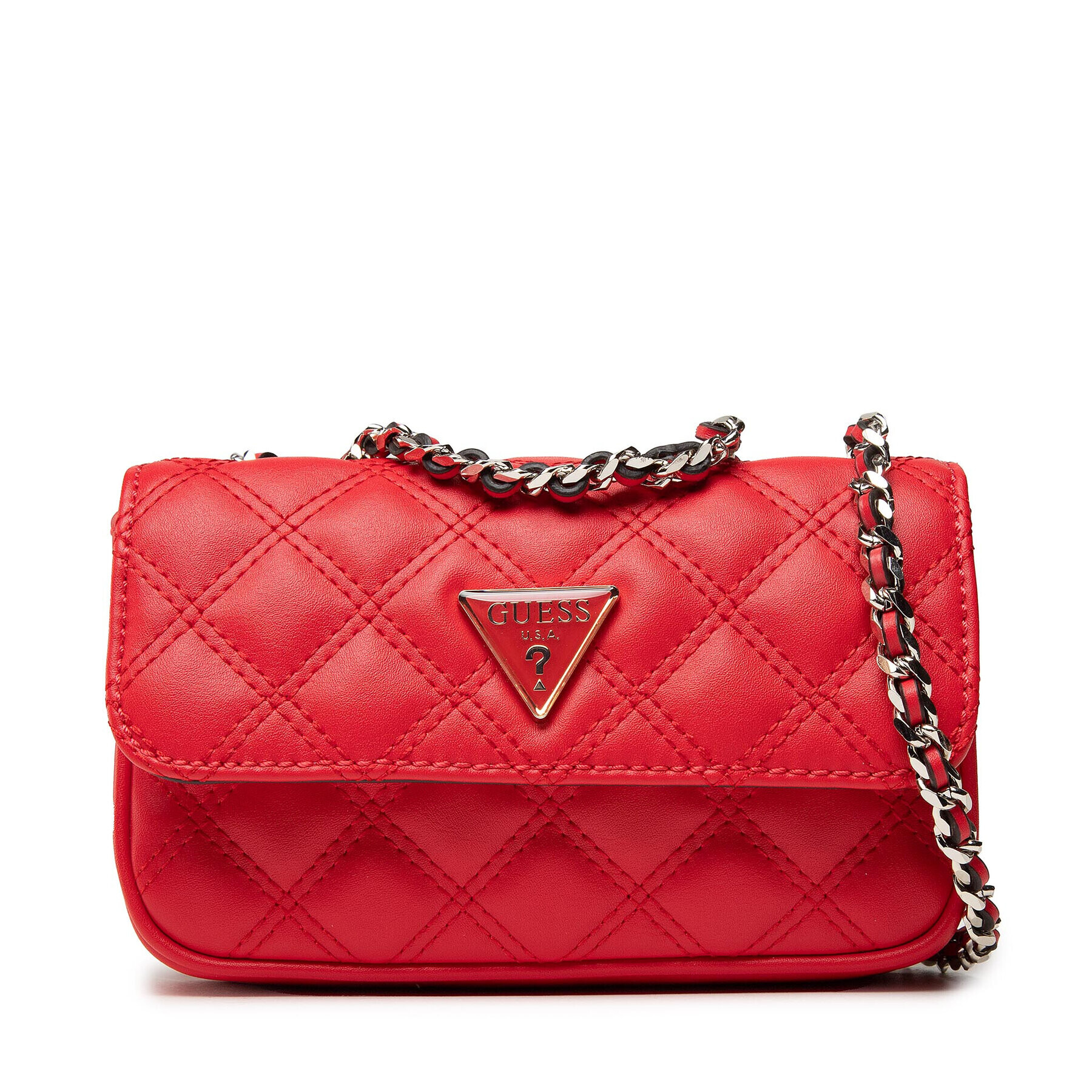 Guess Дамска чанта Cessily (EV) Mini HWEV76 79780 Червен - Pepit.bg