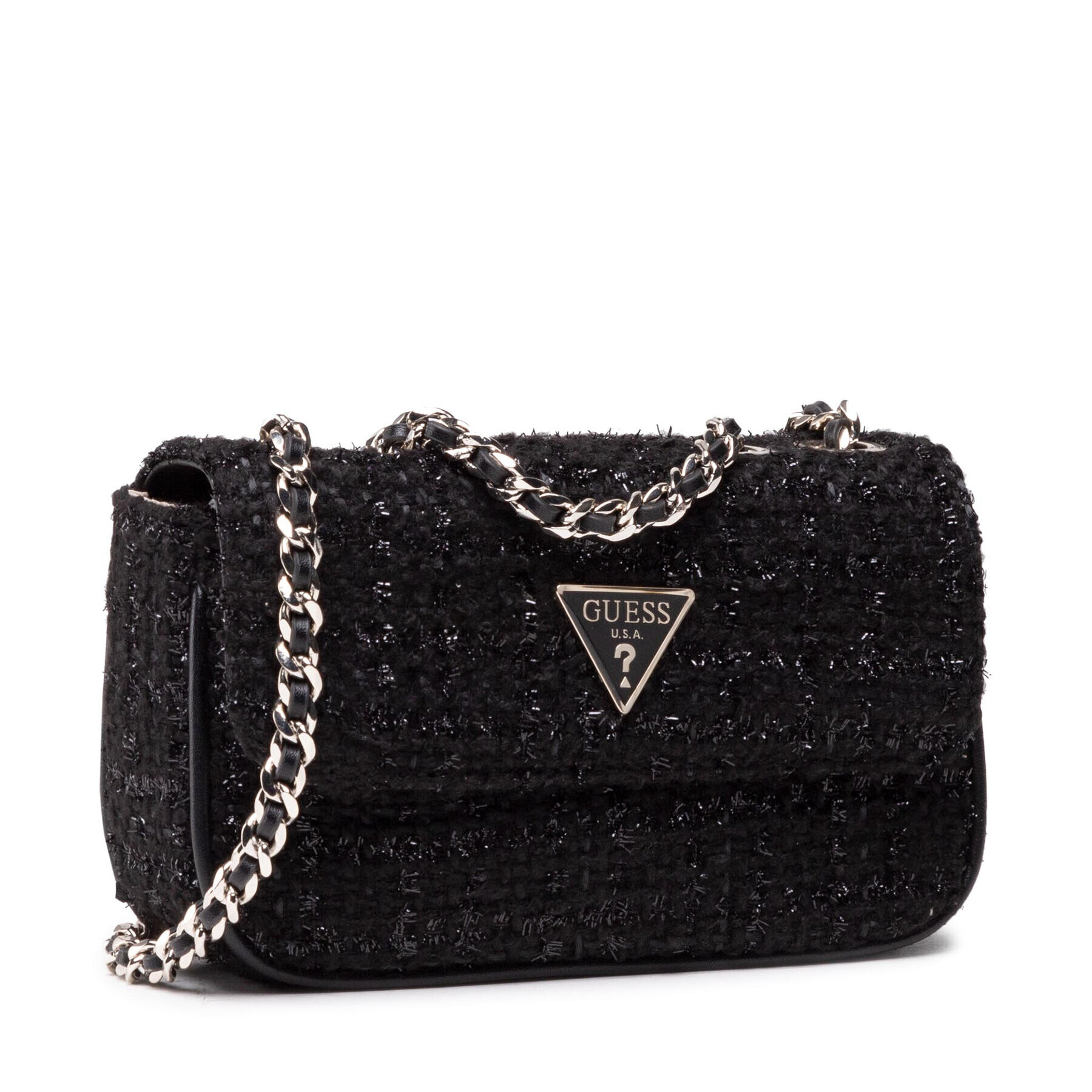 Guess Дамска чанта Cessily (TG) Mini HWTG76 79780 Черен - Pepit.bg