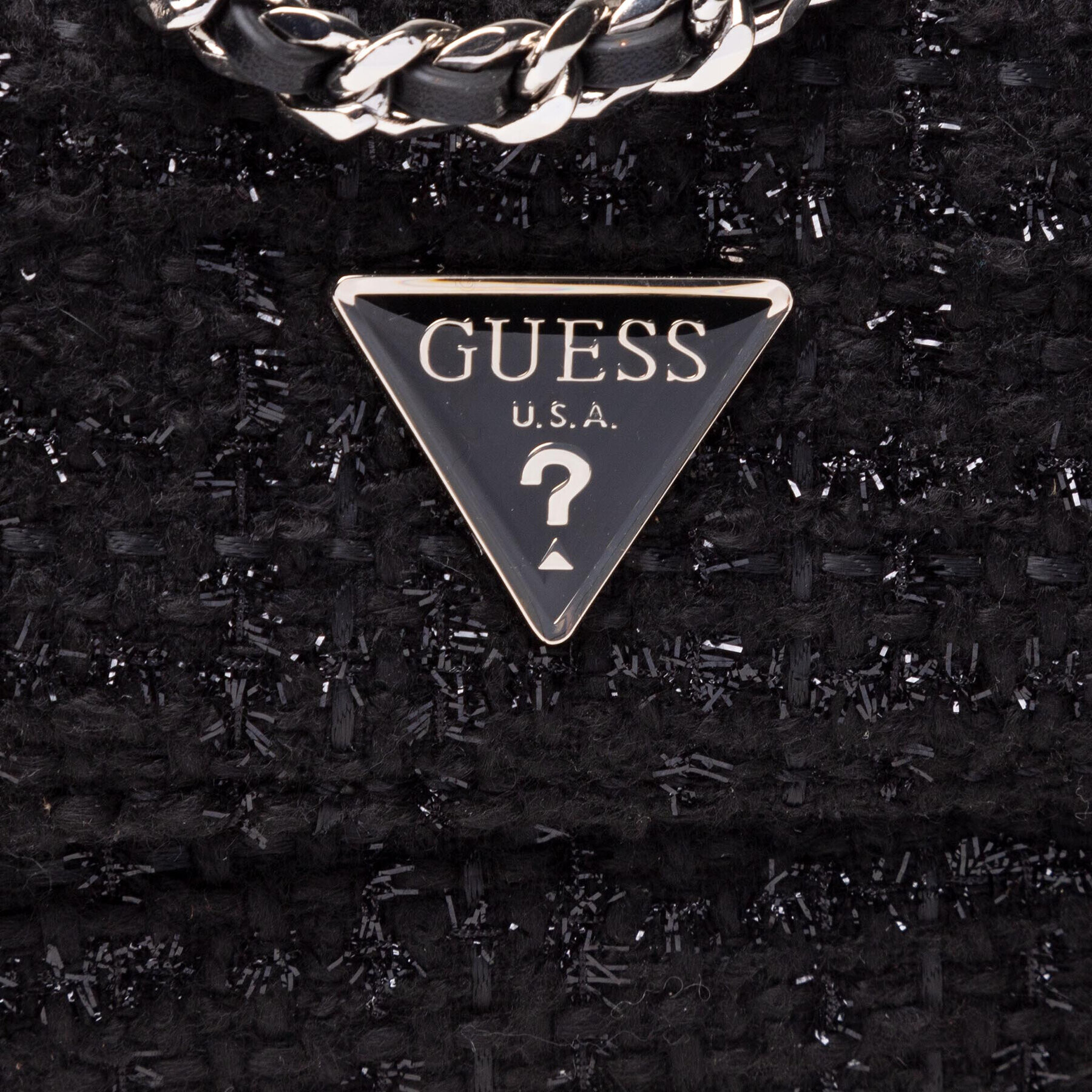 Guess Дамска чанта Cessily (TG) Mini HWTG76 79780 Черен - Pepit.bg