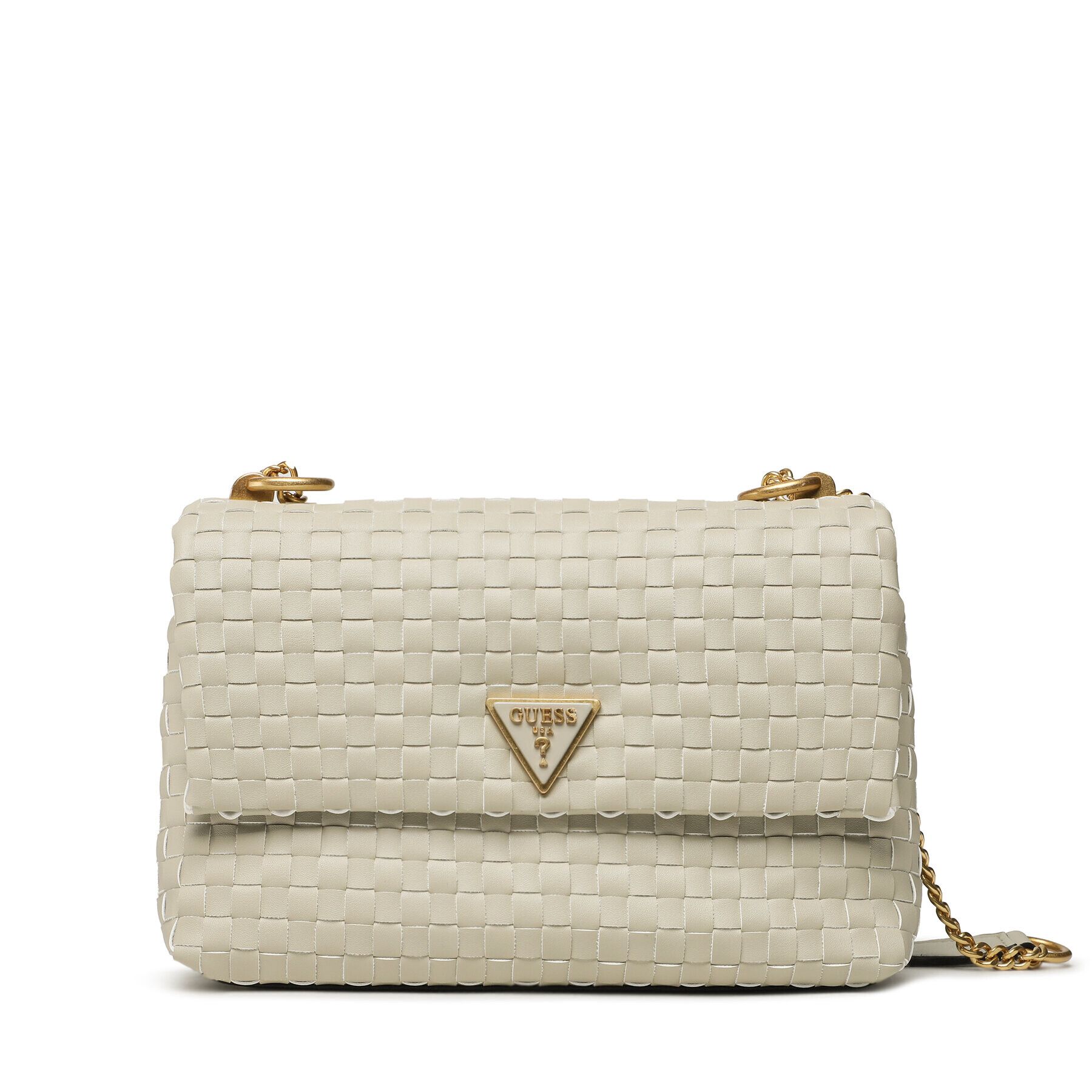 Guess Дамска чанта Convertible Crossbody Flap HWWA87 74210 Екрю - Pepit.bg