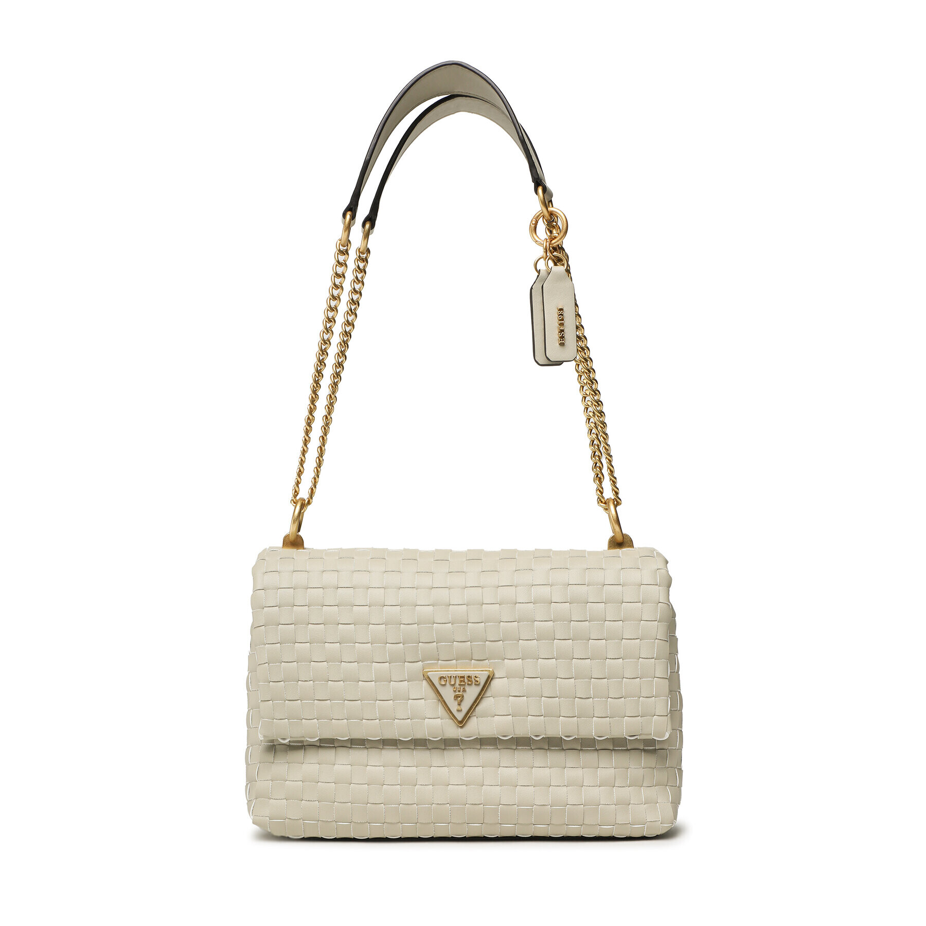 Guess Дамска чанта Convertible Crossbody Flap HWWA87 74210 Екрю - Pepit.bg