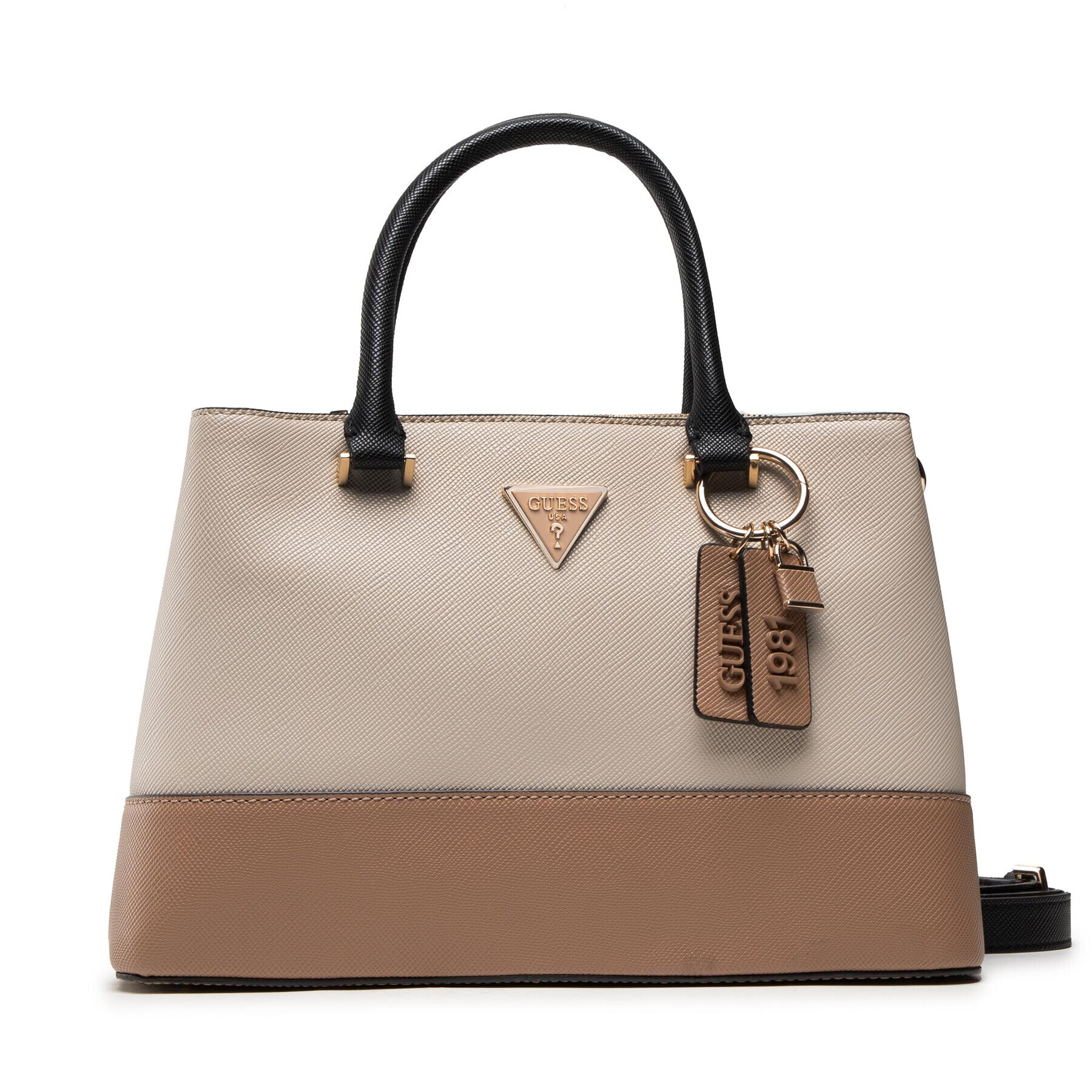 Guess Дамска чанта Cordelia Luxury Satchel HWVG81 30060 Бежов - Pepit.bg