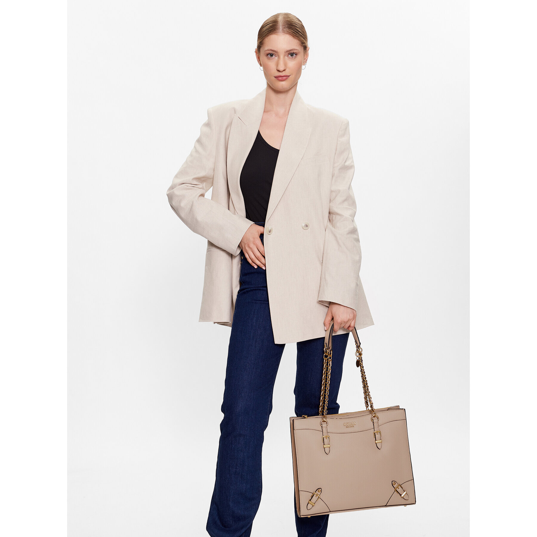 Guess Дамска чанта Didi (BA) HWBA87 44230 Бежов - Pepit.bg