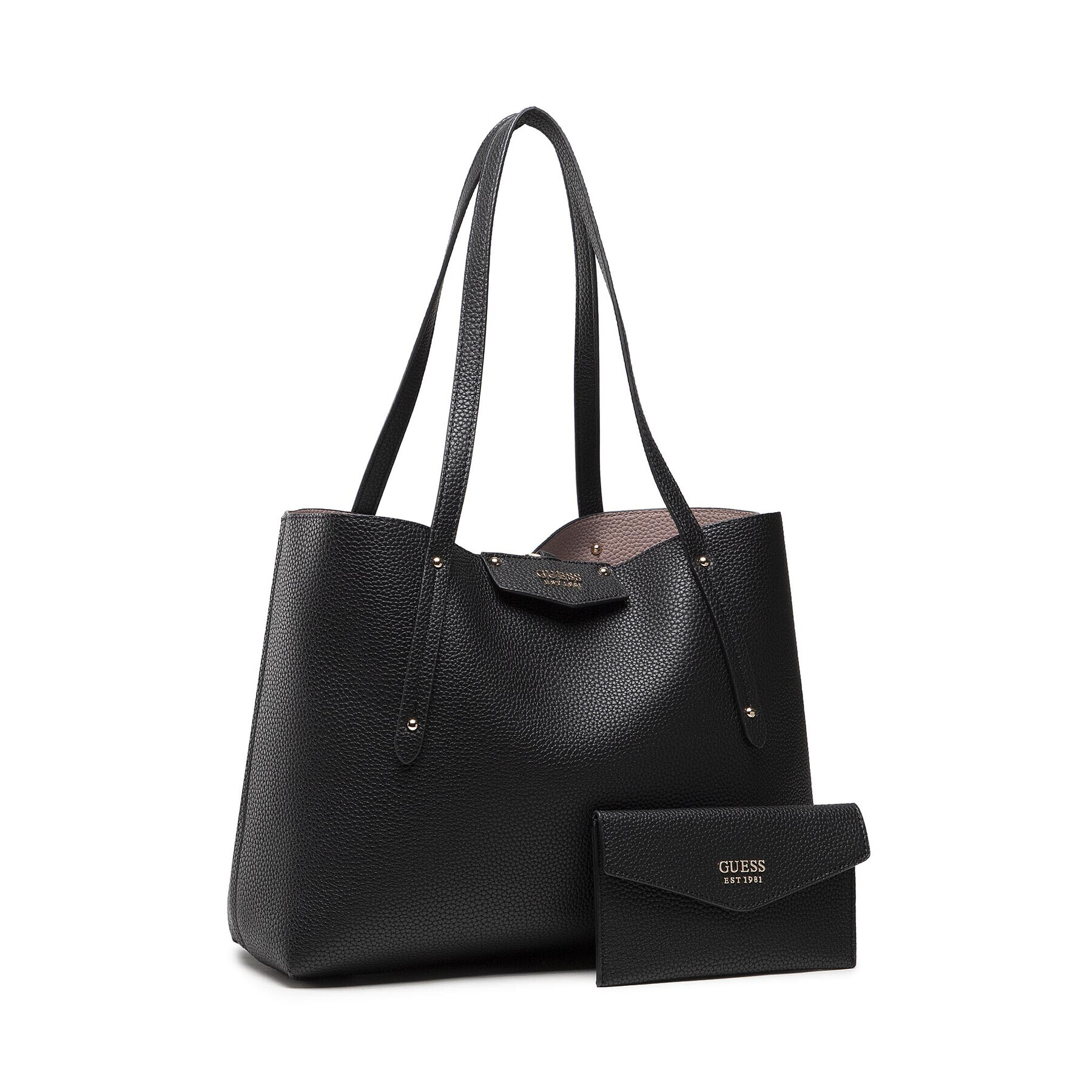 Guess Дамска чанта Eco Brenton Tote HWEVG8 39023 Черен - Pepit.bg