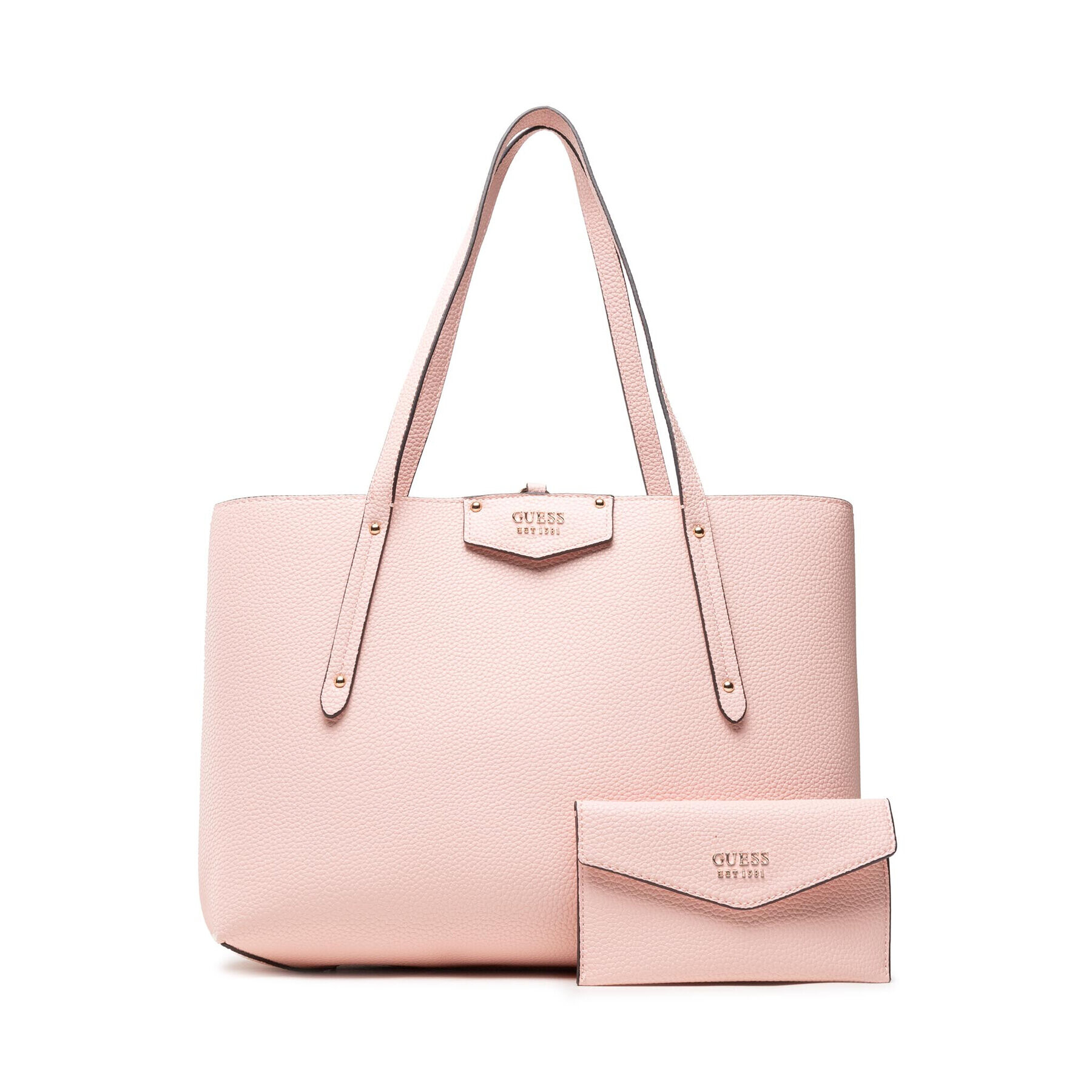 Guess Дамска чанта Eco Brenton Tote HWEVG8 39023 Розов - Pepit.bg