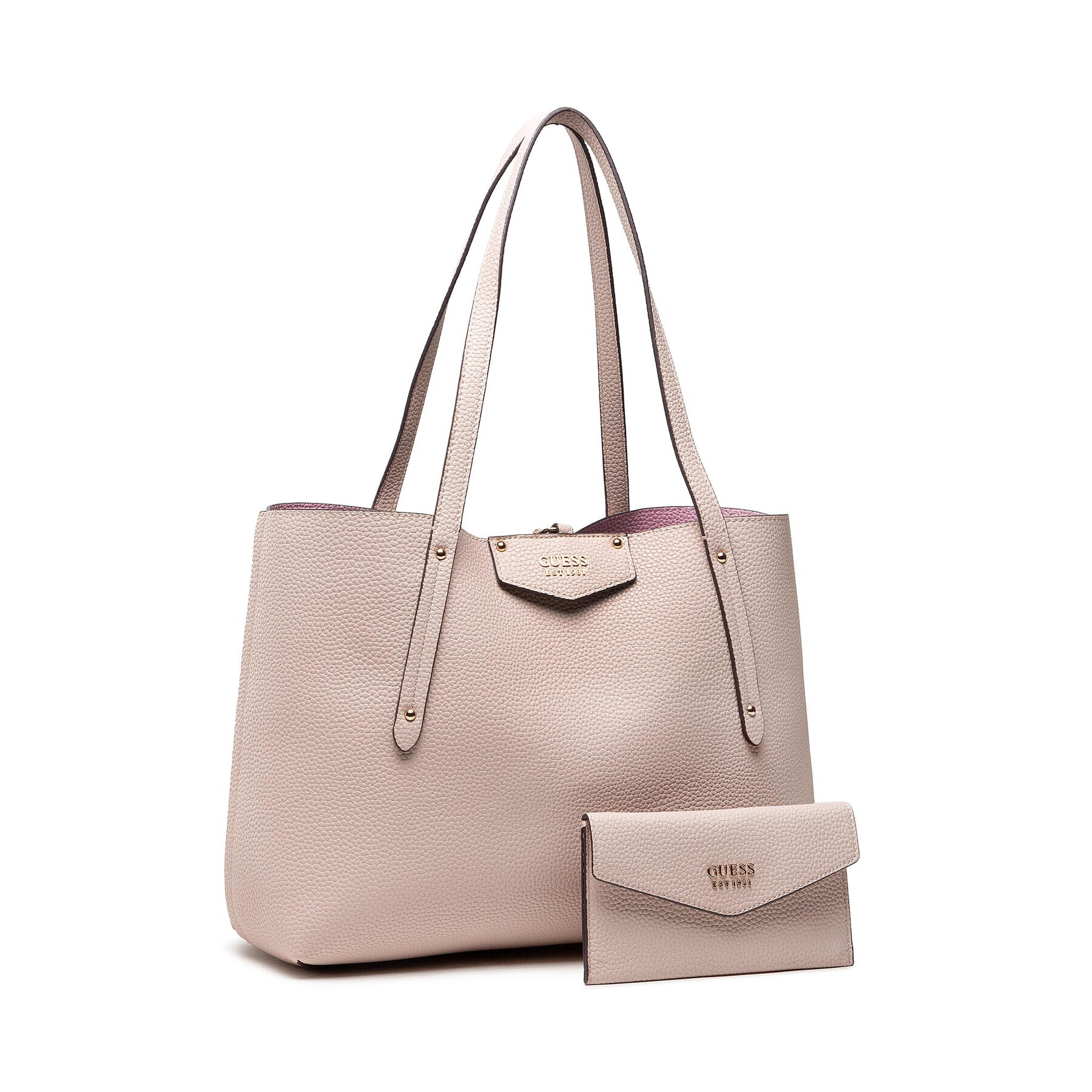 Guess Дамска чанта Eco Brenton Tote HWEVG8 39023 Розов - Pepit.bg