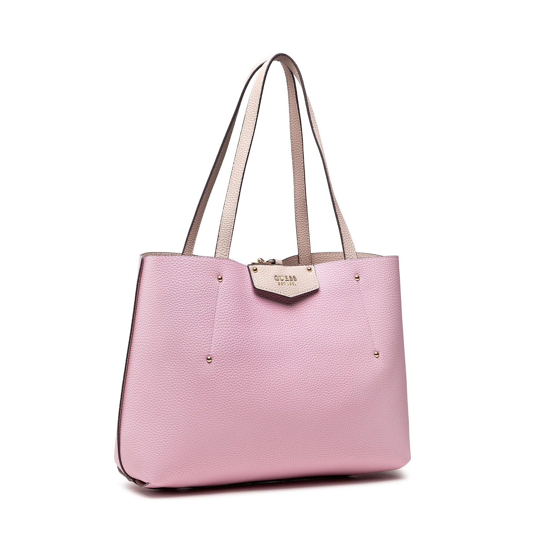 Guess Дамска чанта Eco Brenton Tote HWEVG8 39023 Розов - Pepit.bg