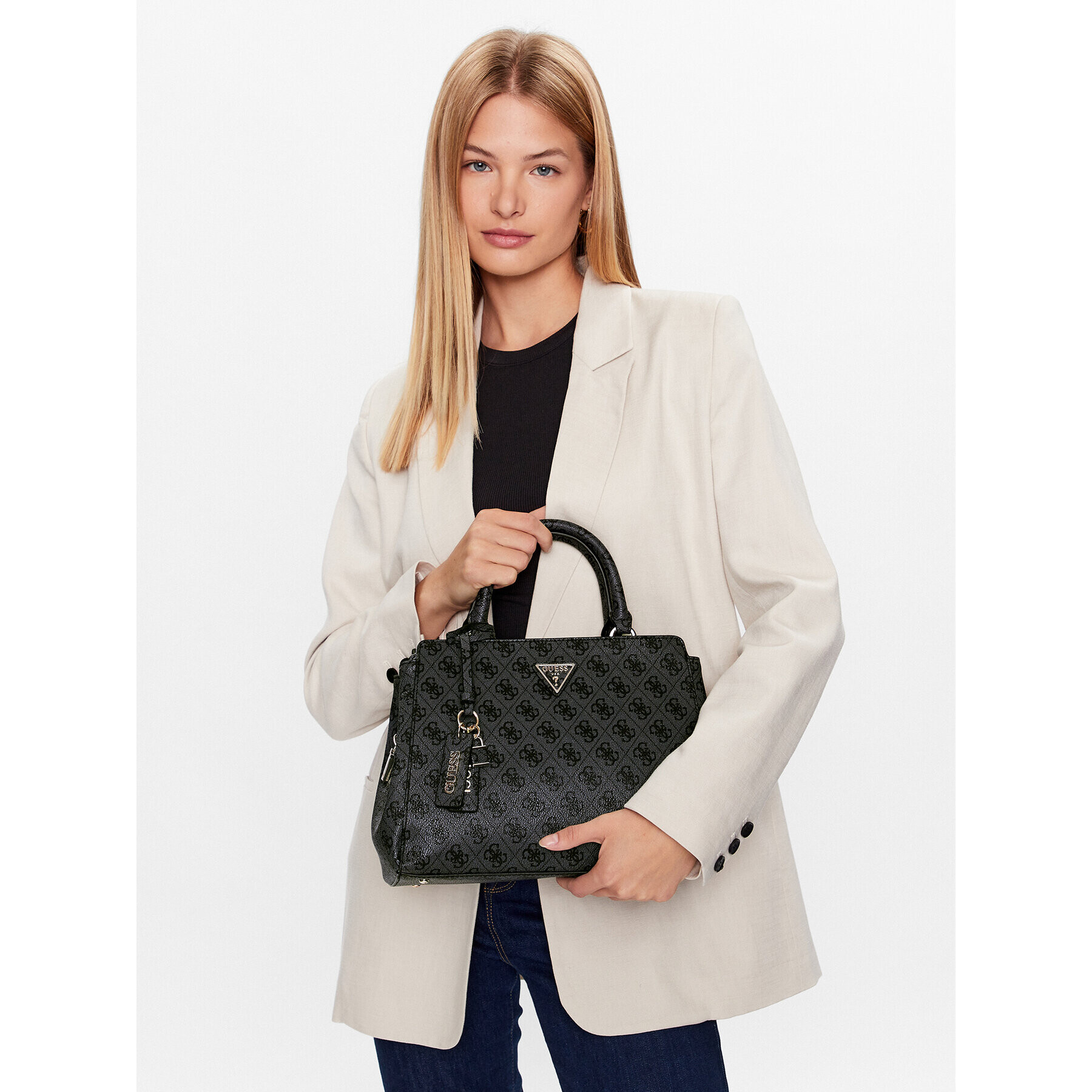 Guess Дамска чанта Eco Elements (EBG) HWEBG8 76706 Черен - Pepit.bg