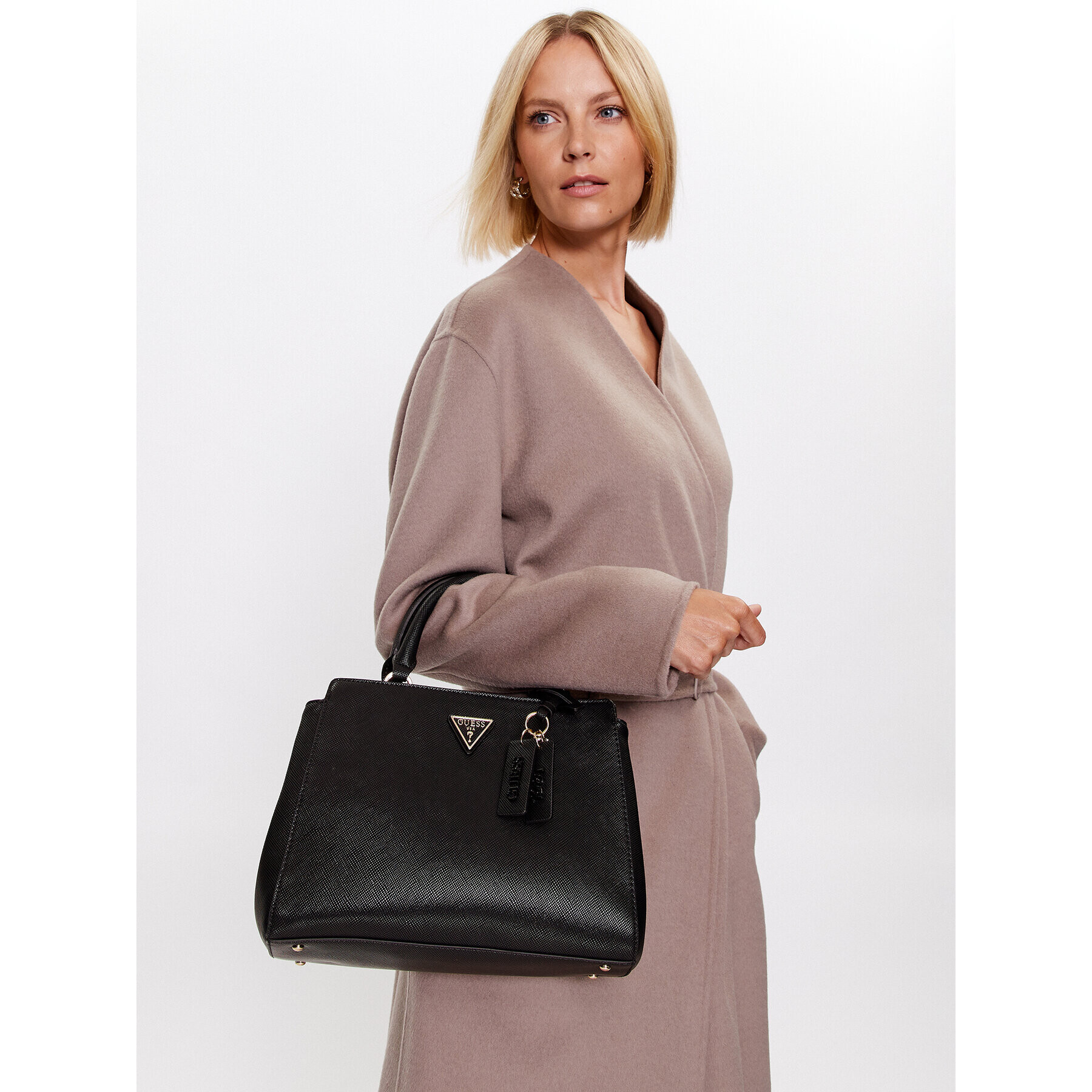 Guess Дамска чанта Eco Elements (EVG) HWEVG8 76706 Черен - Pepit.bg
