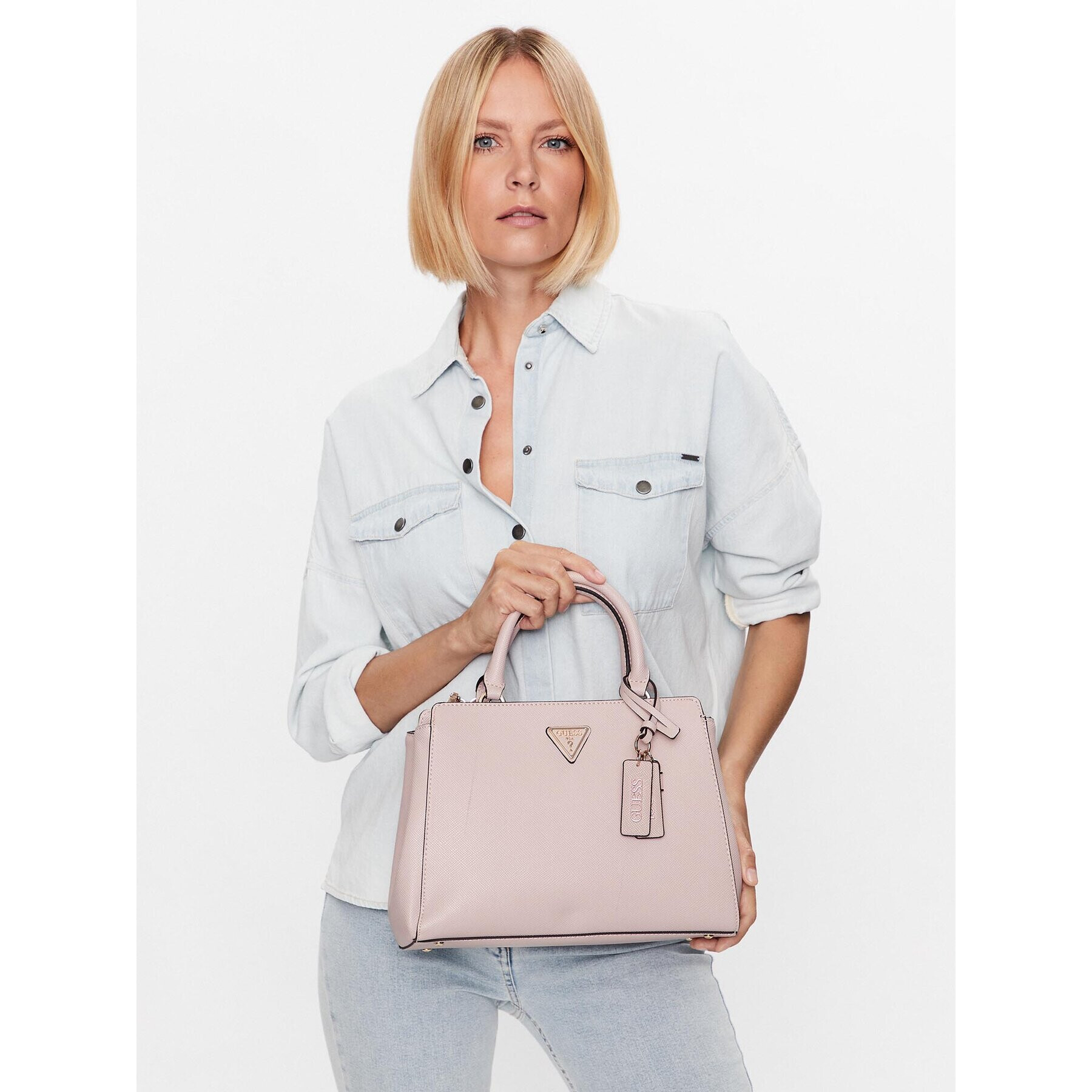 Guess Дамска чанта Eco Elements (EVG) HWEVG8 76706 Розов - Pepit.bg