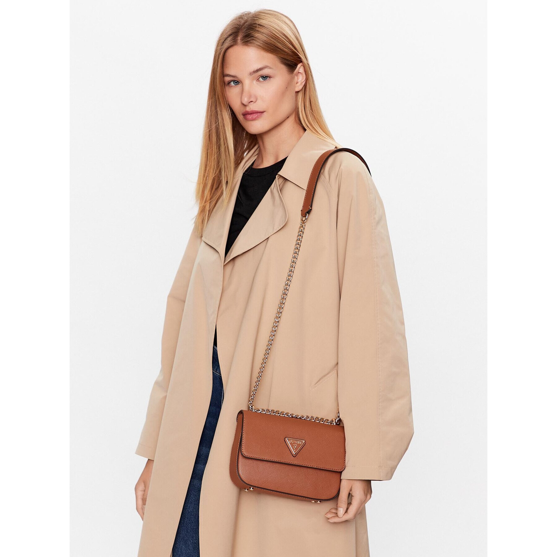 Guess Дамска чанта Eco Elements (EVG) HWEVG8 76721 Кафяв - Pepit.bg