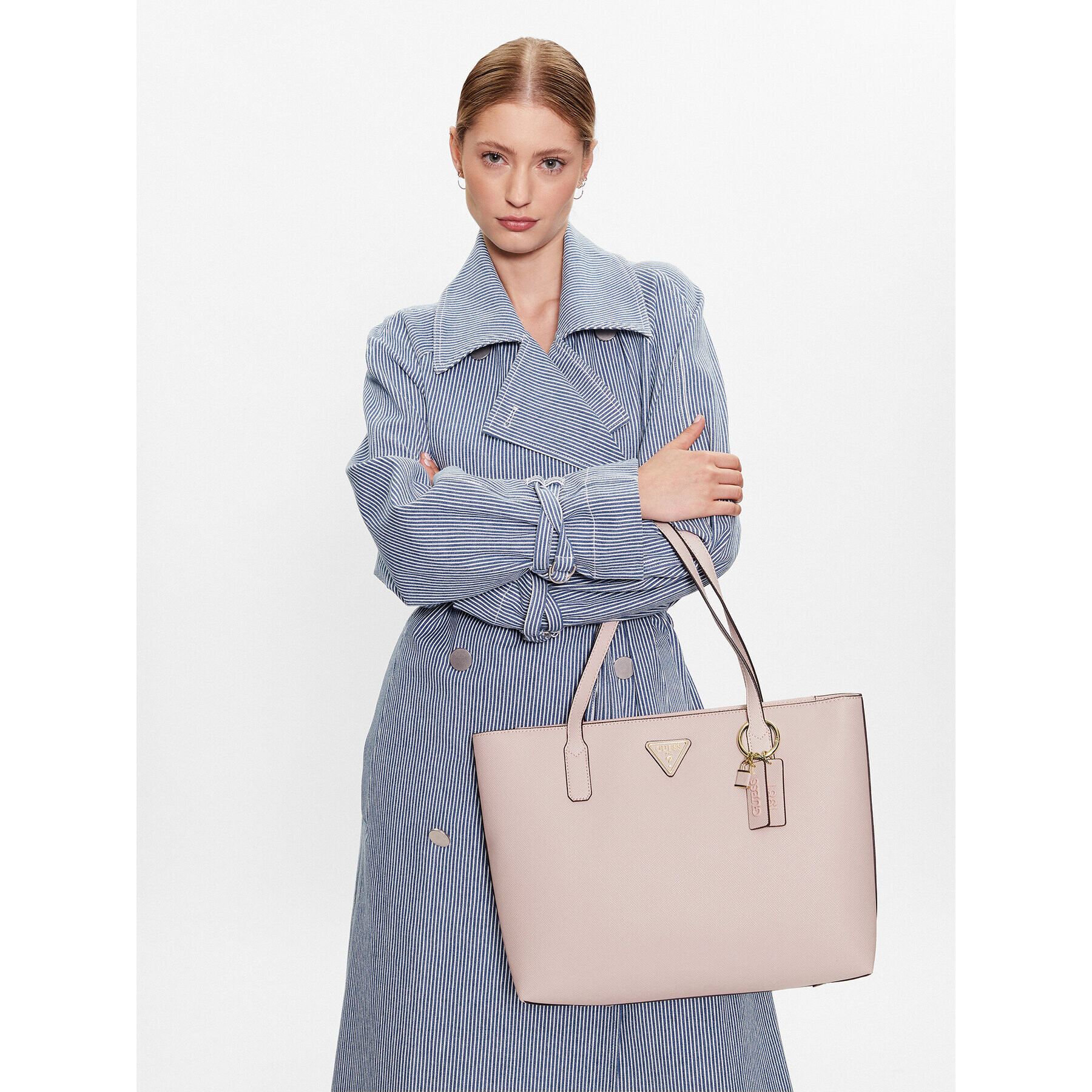 Guess Дамска чанта Eco Elements (EVG) HWEVG8 76723 Розов - Pepit.bg