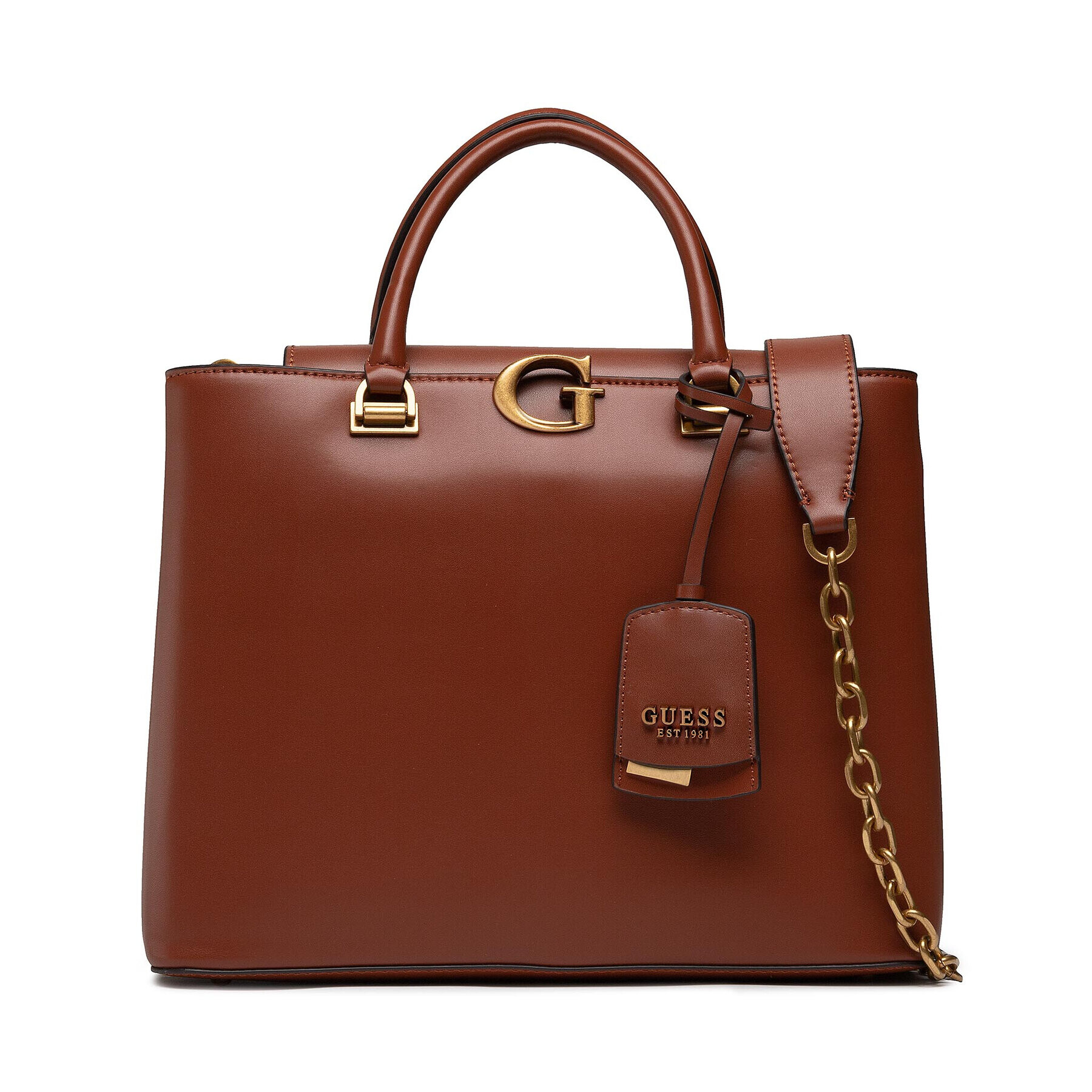 Guess Дамска чанта G Vibe (VB) HWVB86 58230 Кафяв - Pepit.bg