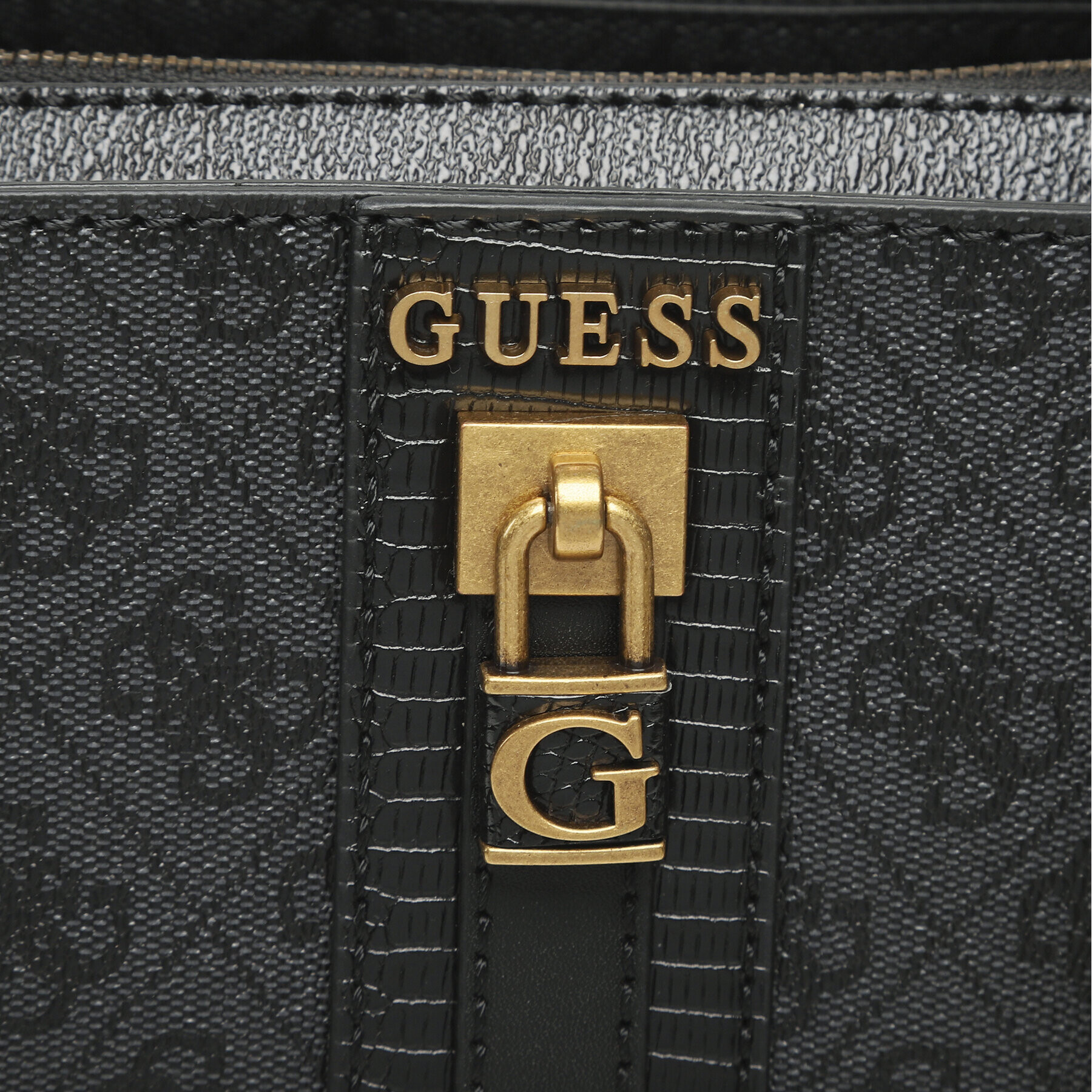 Guess Дамска чанта Ginevra Logo (SB) HWSB86 75060 Черен - Pepit.bg