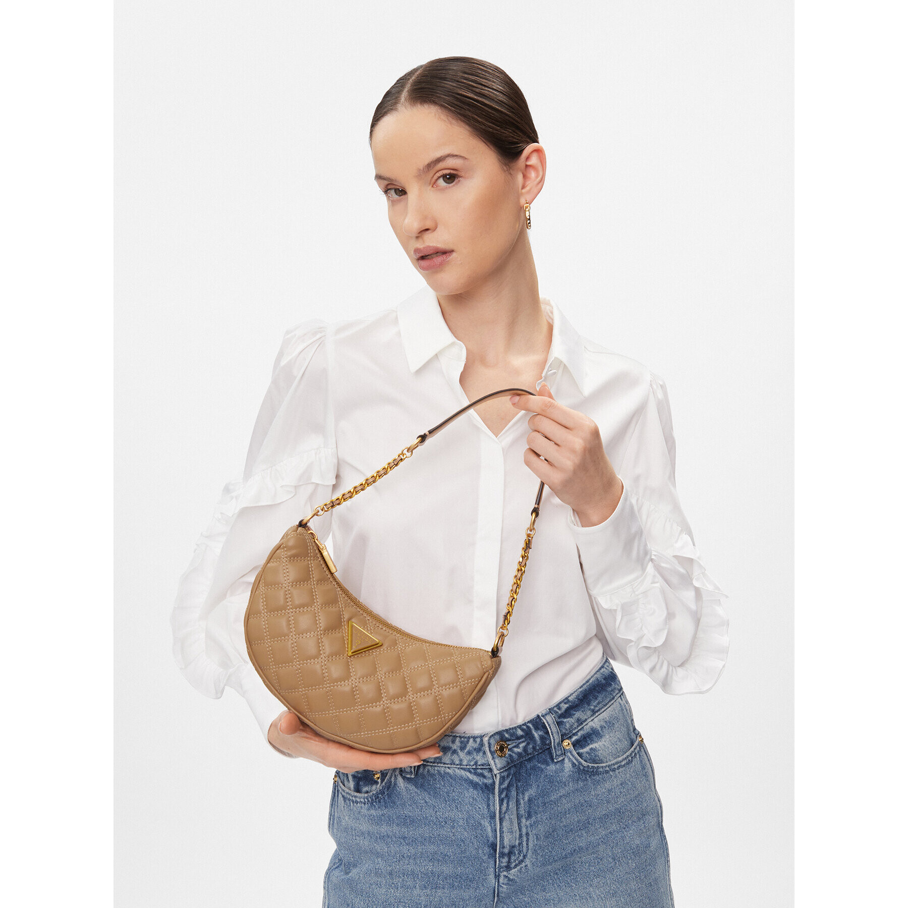 Guess Дамска чанта Giully (QA) HWQA87 48120 Бежов - Pepit.bg