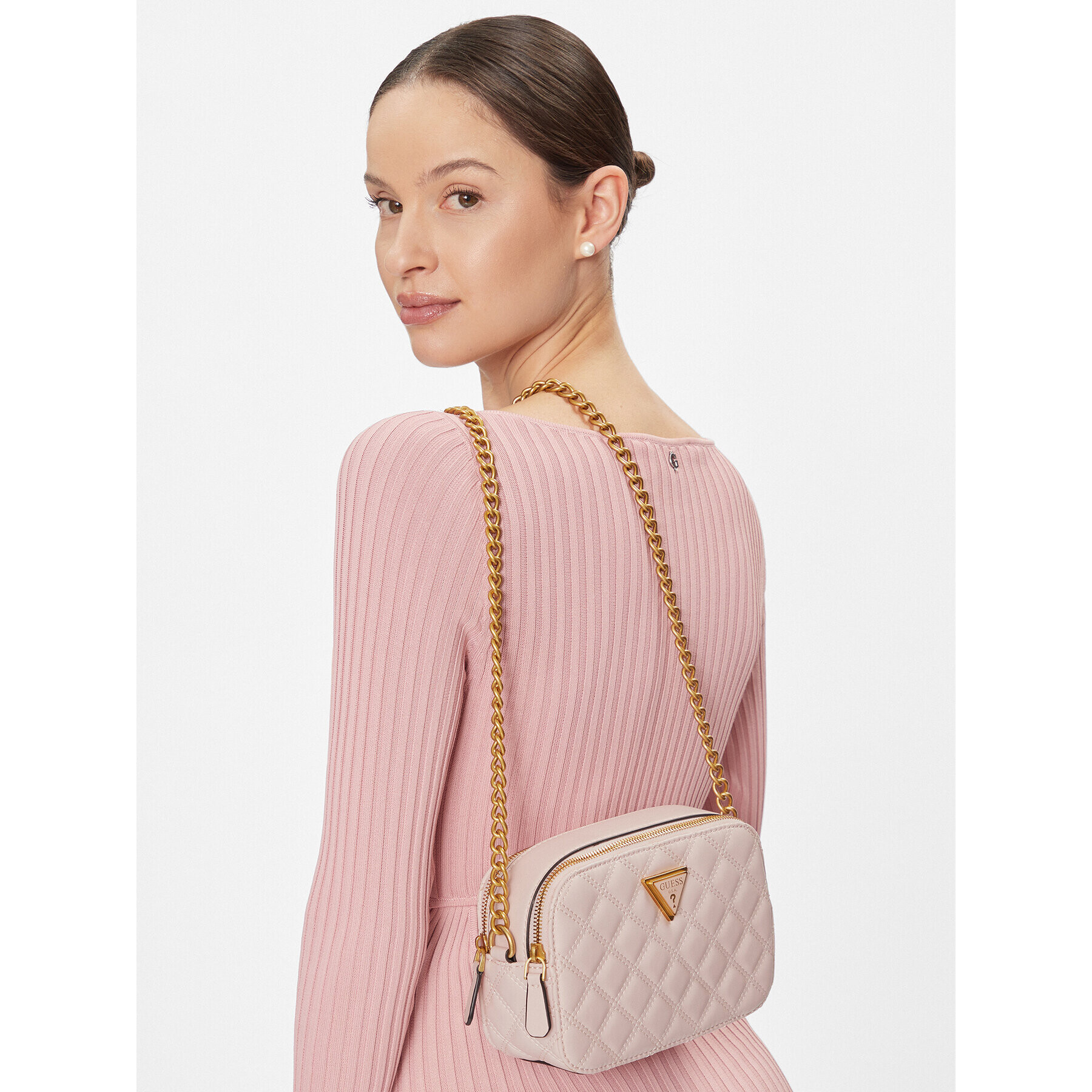 Guess Дамска чанта Giully (QA) HWQA87 48140 Розов - Pepit.bg