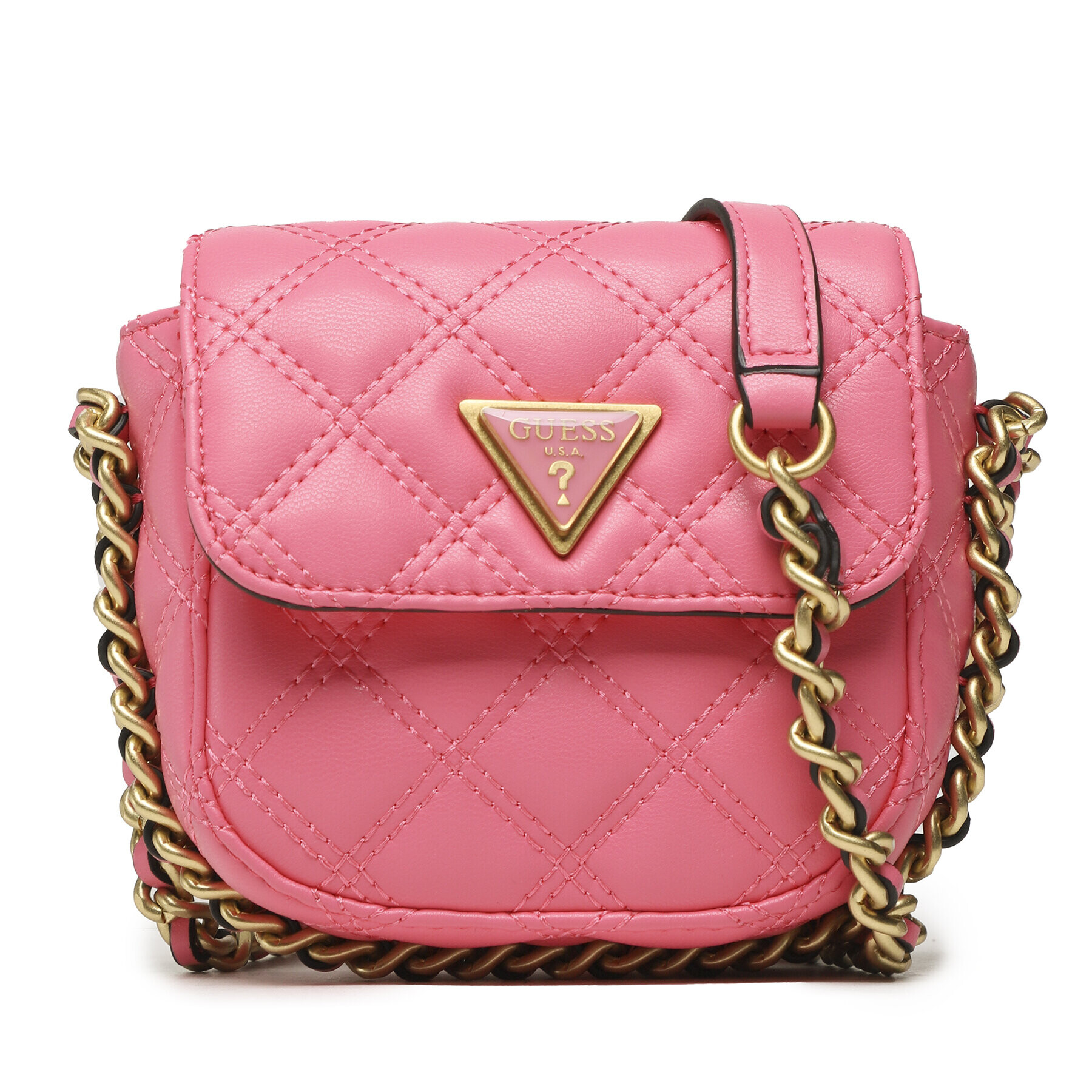 Guess Дамска чанта Giully (QA) Mini Bags HWQA87 48730 Розов - Pepit.bg