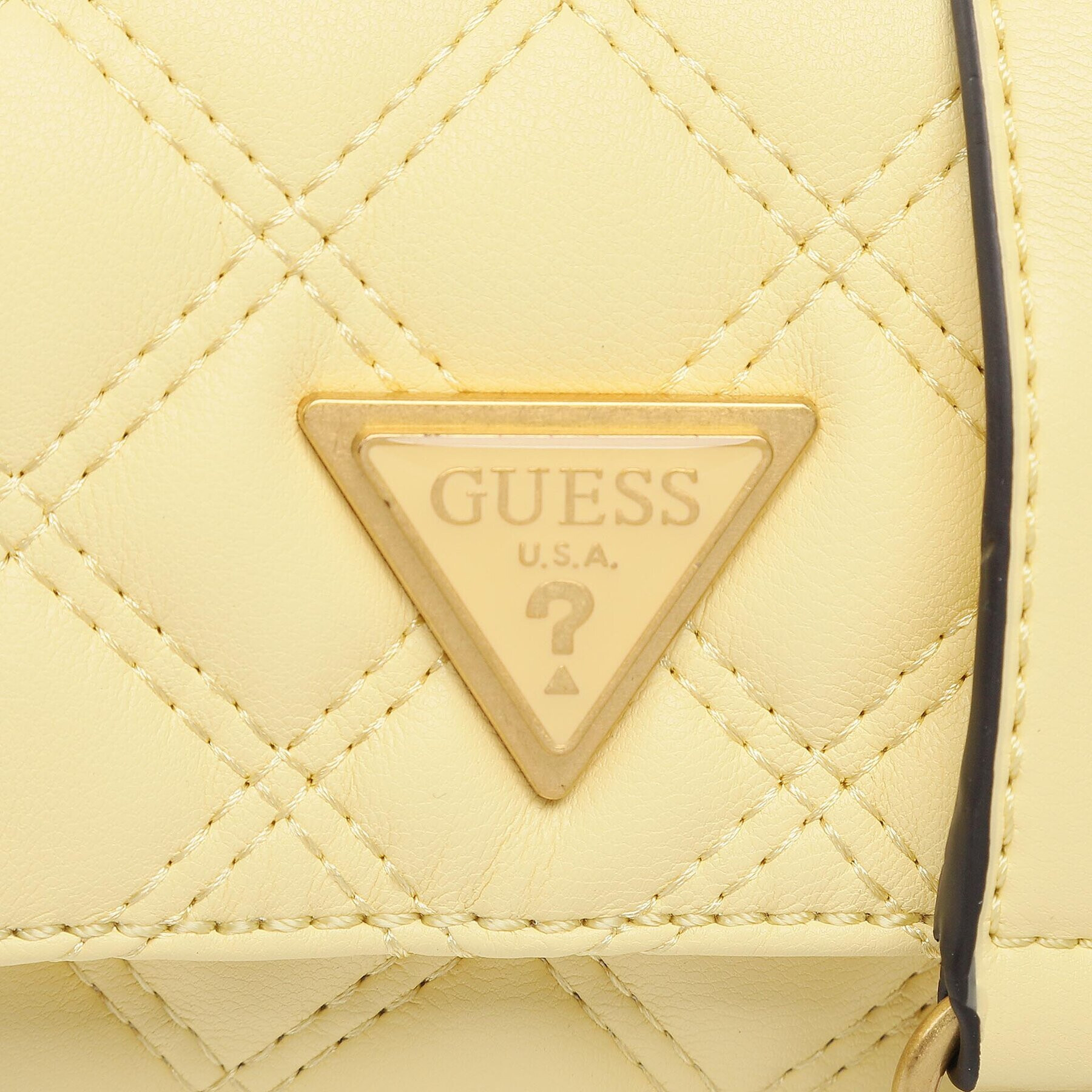 Guess Дамска чанта Giully (QA) Mini Bags HWQA87 48730 Жълт - Pepit.bg