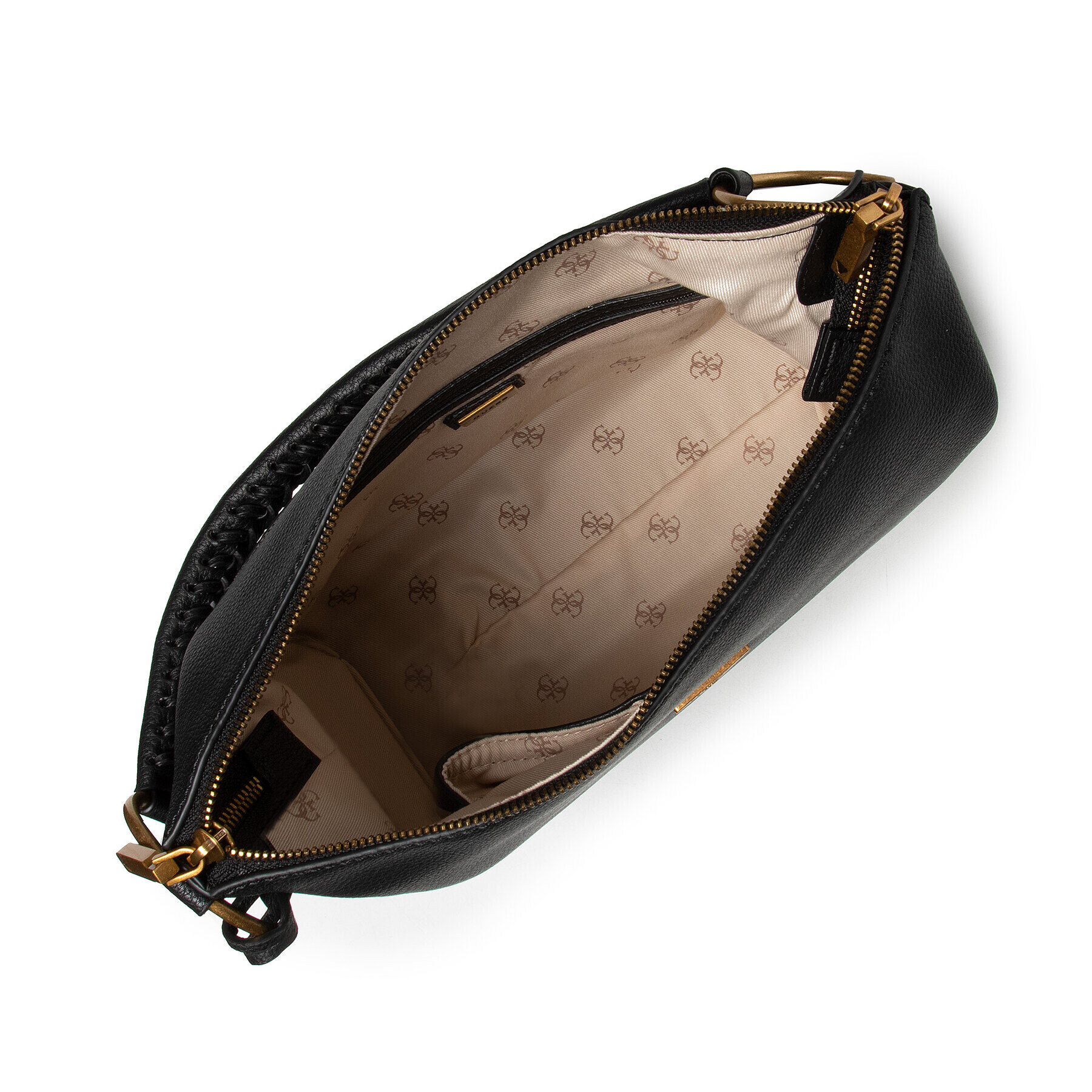 Guess Дамска чанта Helaina Hobo HWVB84 03020 Черен - Pepit.bg