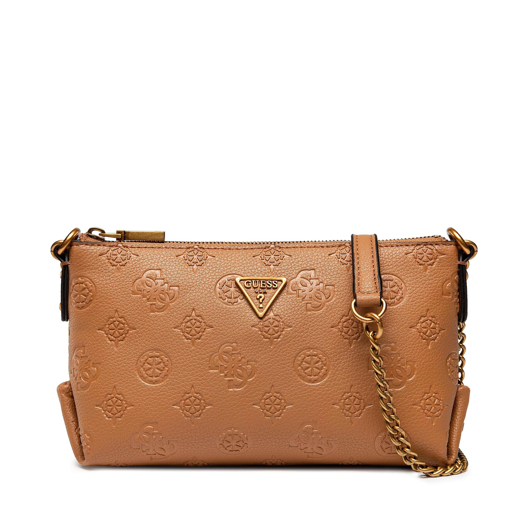 Guess Дамска чанта Helaina (PB) Mini Bags HWPB84 03720 Кафяв - Pepit.bg