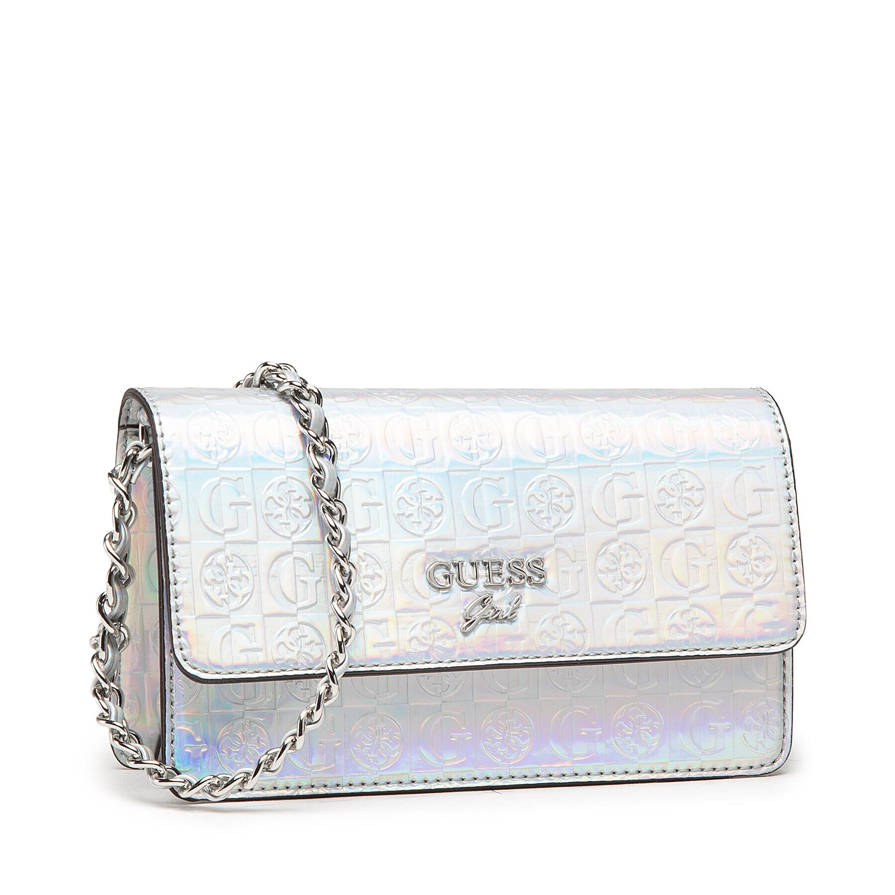 Guess Дамска чанта HGLEX1 PU213 Сребрист - Pepit.bg