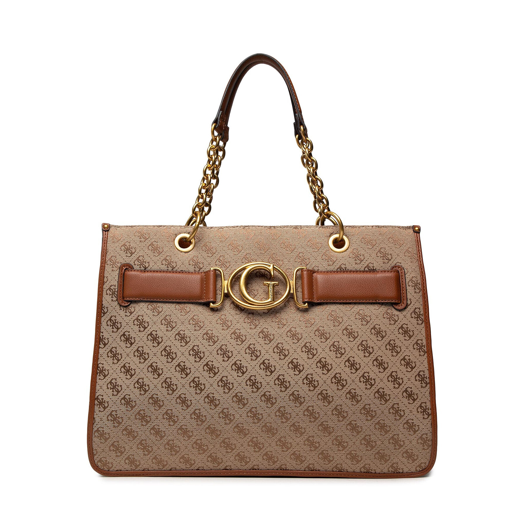 Guess Дамска чанта Aileen Tote HWAILE P1404 Кафяв - Pepit.bg