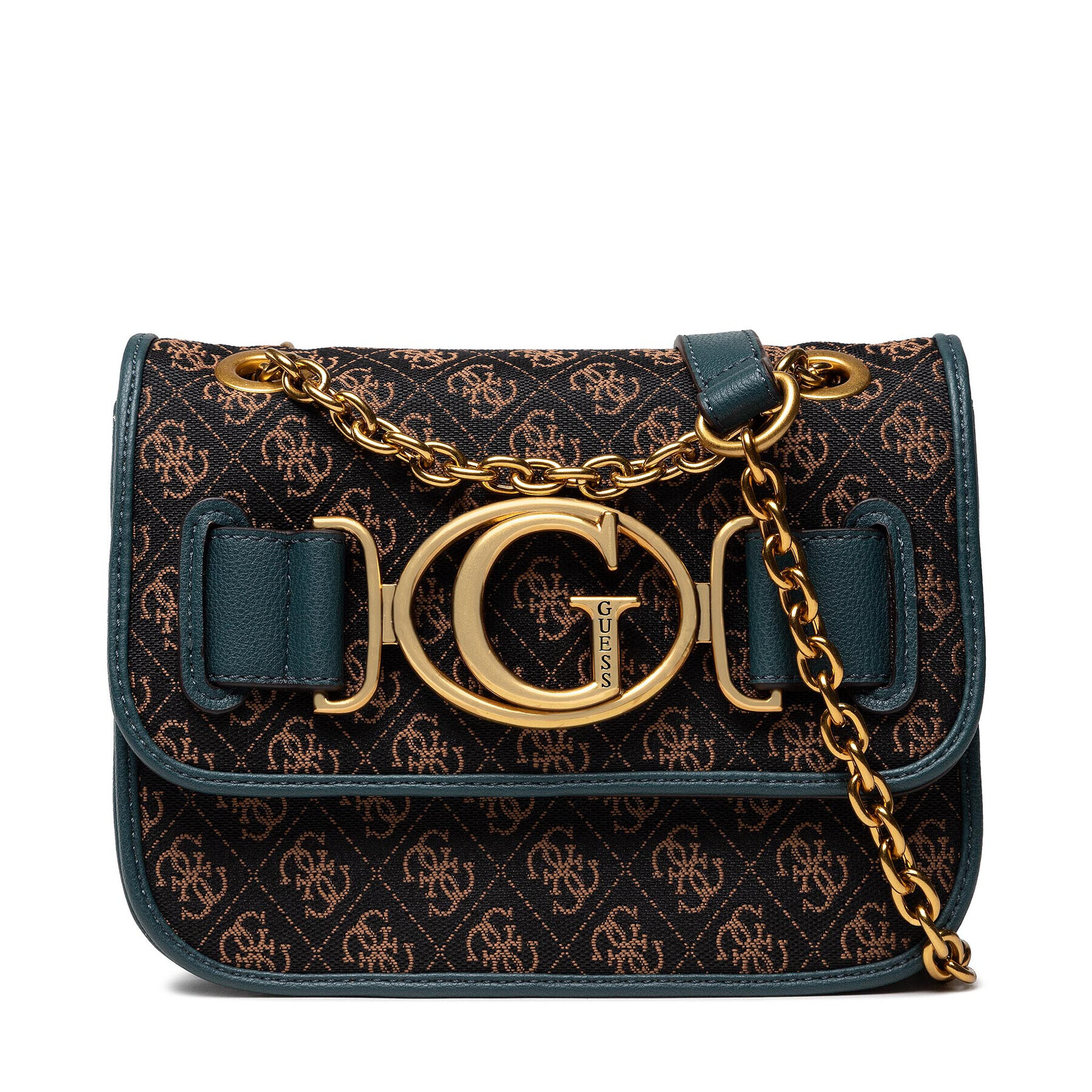 Guess Дамска чанта Aileen Crossbody Flap HWAILE P1416 Кафяв - Pepit.bg