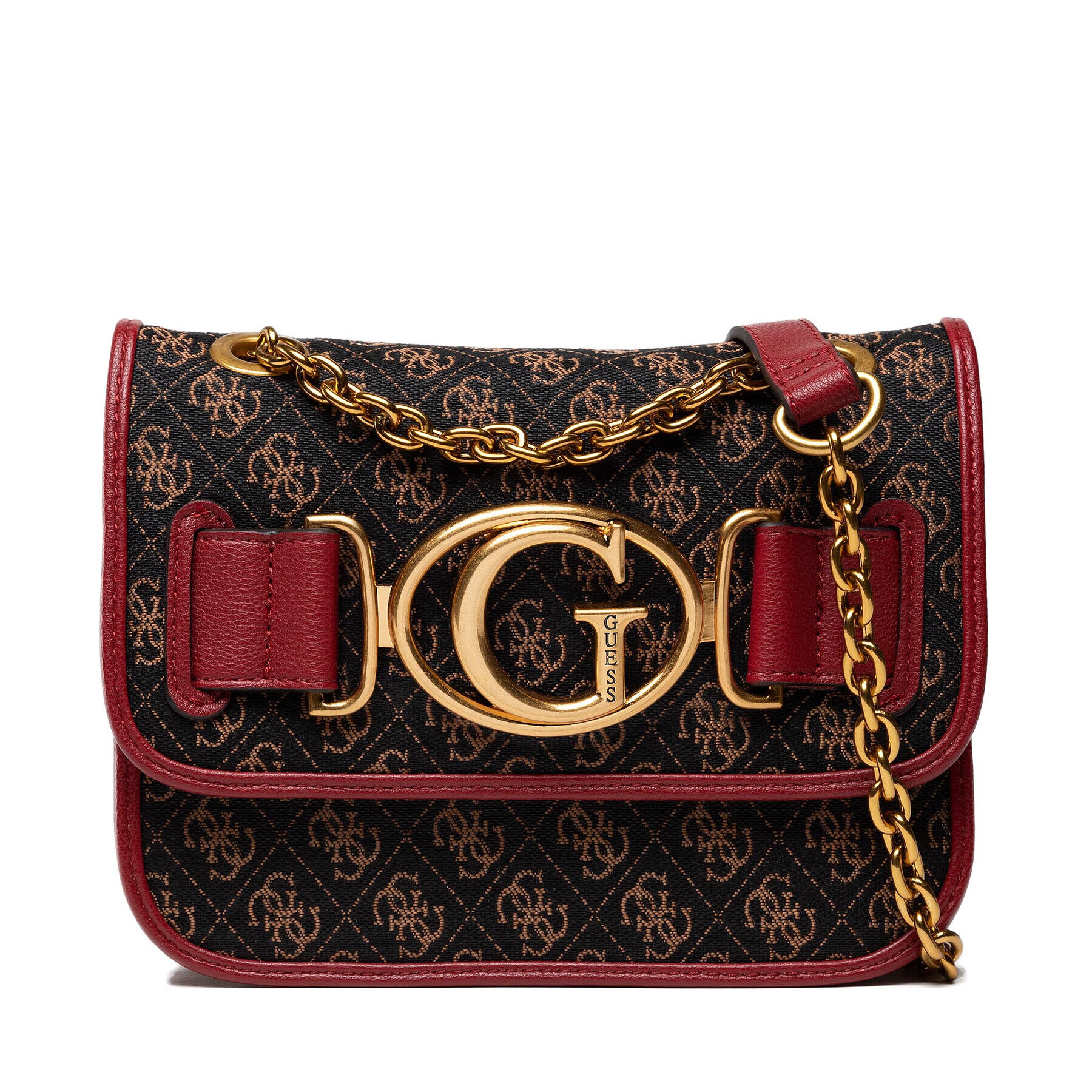 Guess Дамска чанта Aileen Crossbody Flap HWAILE P1416 Кафяв - Pepit.bg