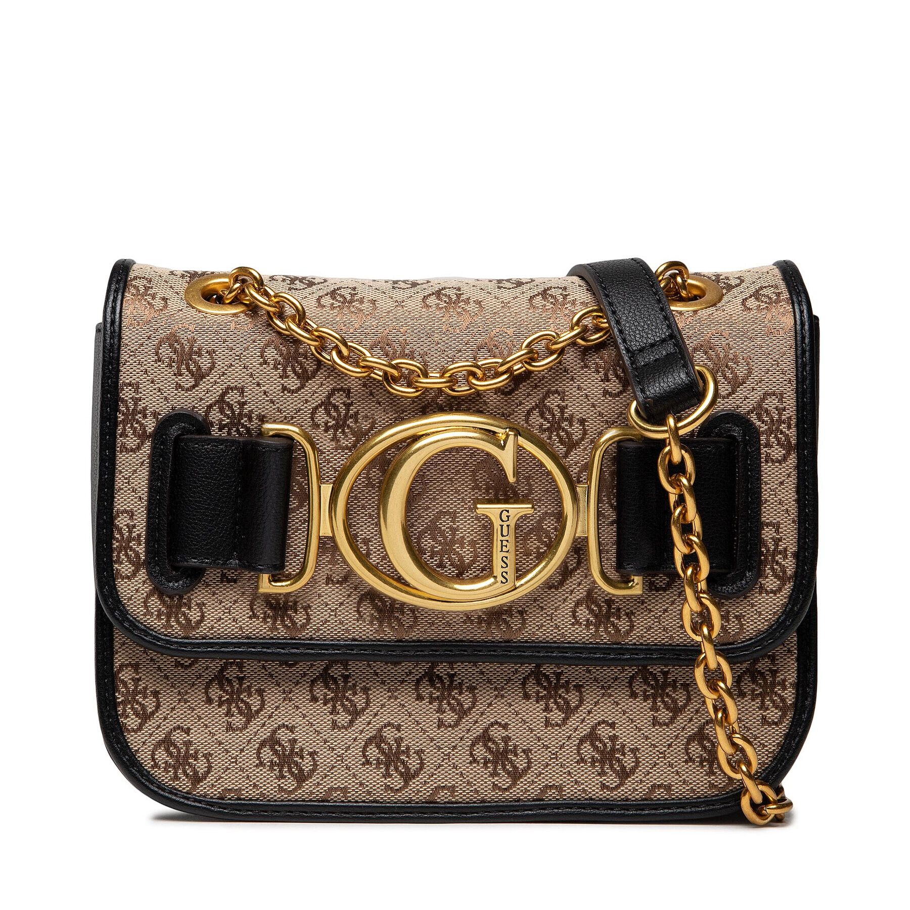 Guess Дамска чанта Aileen Crossbody Flap HWAILE P1416 Кафяв - Pepit.bg