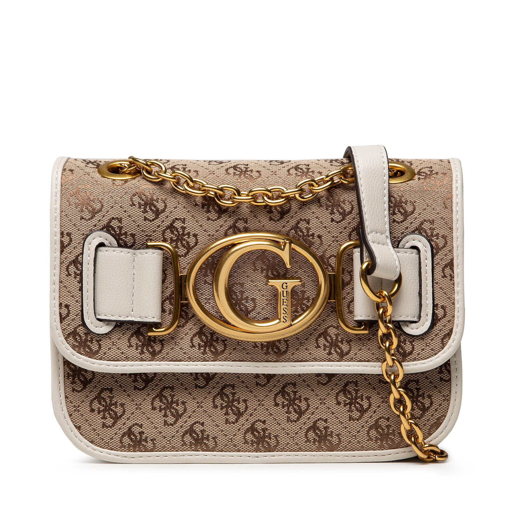 Guess Дамска чанта Aileen Crossbody Flap HWAILE P1416 Кафяв - Pepit.bg