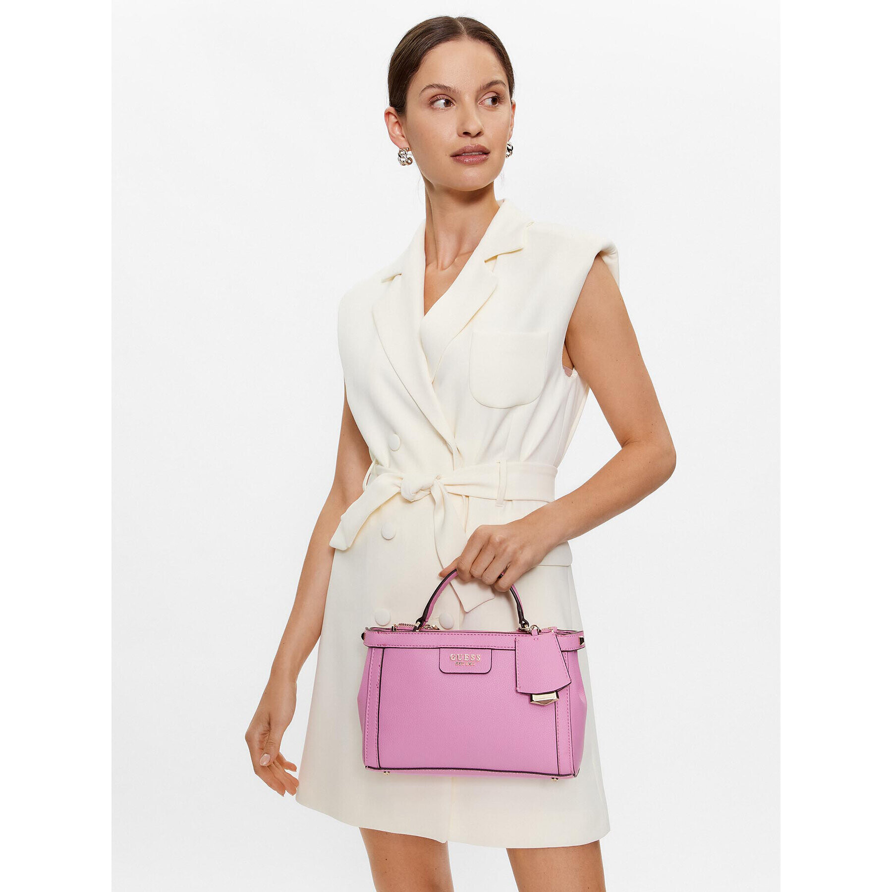 Guess Дамска чанта HWEVG8 96505 Розов - Pepit.bg