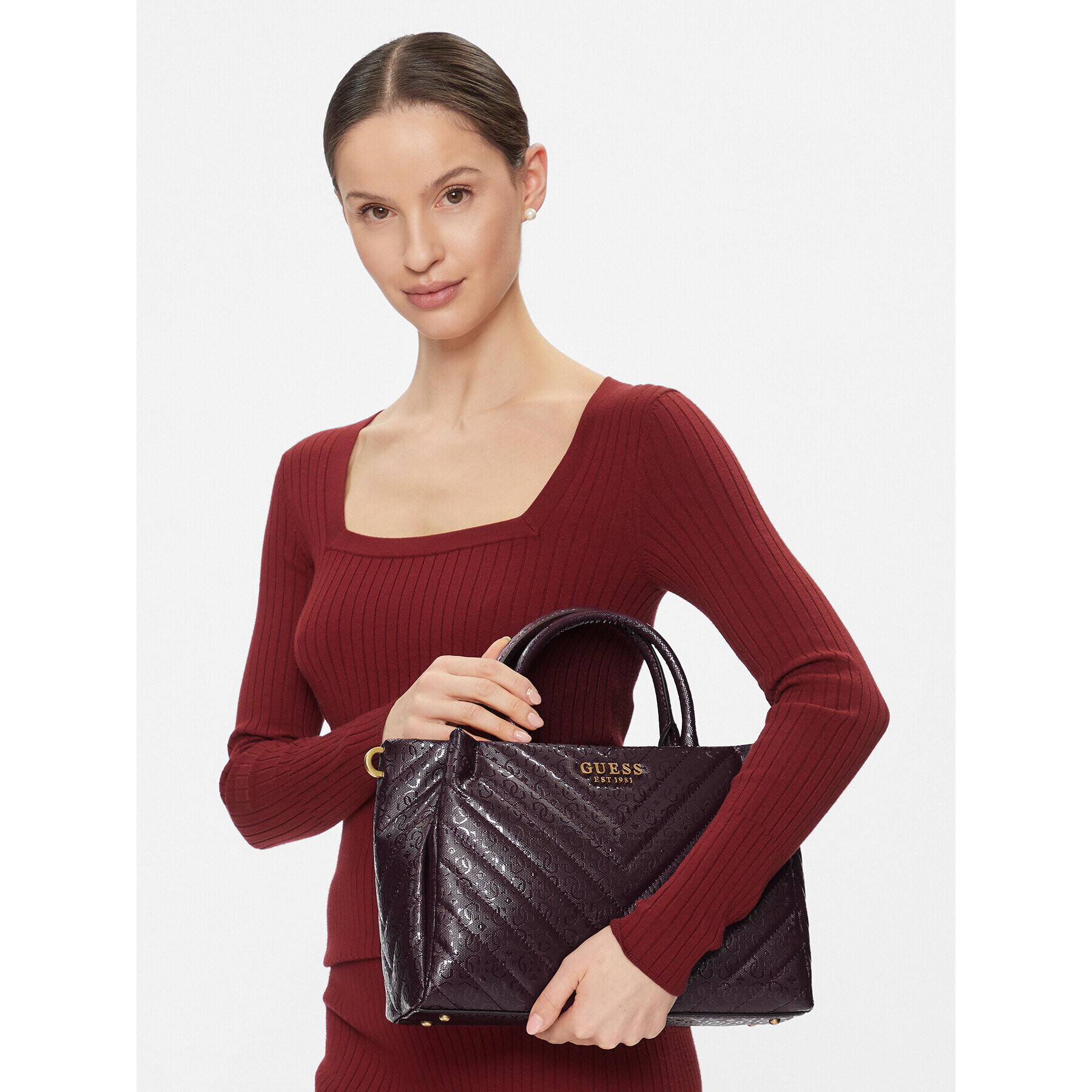 Guess Дамска чанта HWGA91 99060 Виолетов - Pepit.bg