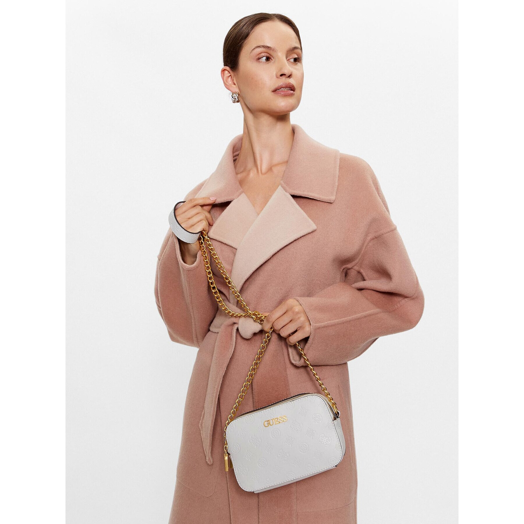 Guess Дамска чанта HWPD89 59140 Бял - Pepit.bg