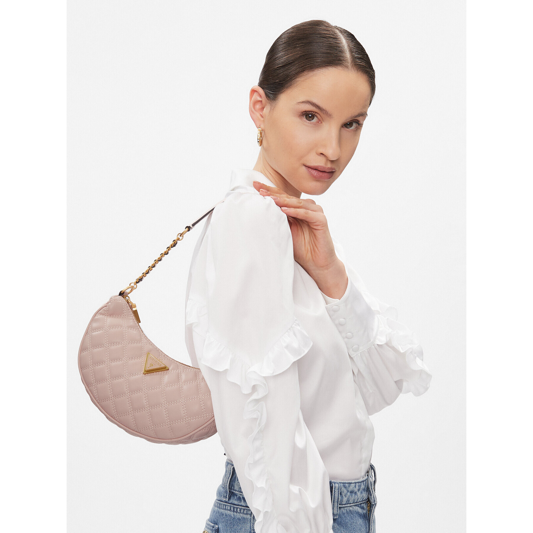 Guess Дамска чанта HWQA87 48120 Розов - Pepit.bg