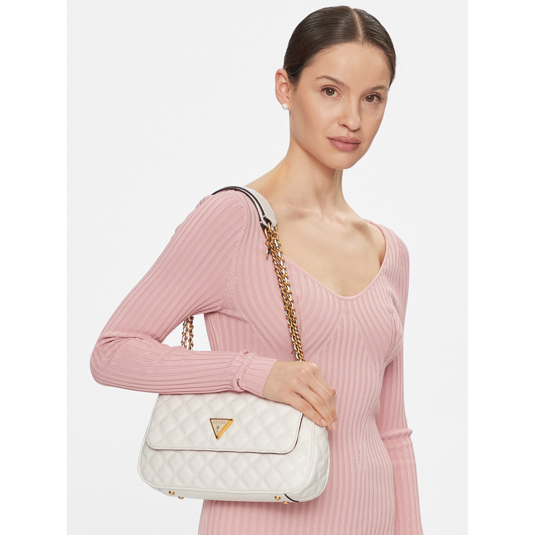 Guess Дамска чанта HWQA87 48210 Екрю - Pepit.bg