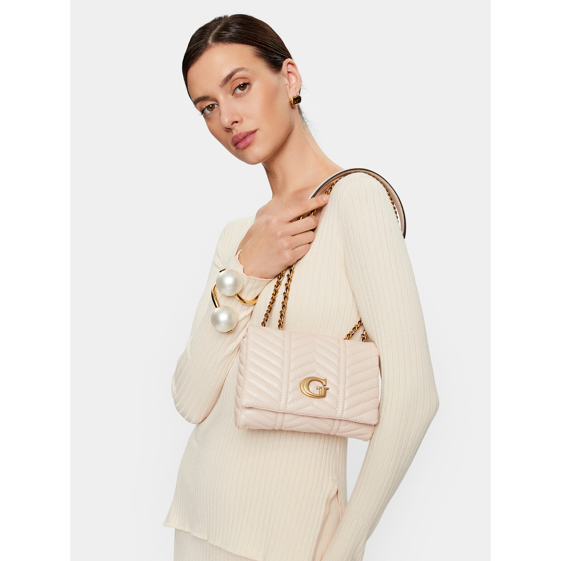 Guess Дамска чанта HWQB89 76780 Бежов - Pepit.bg