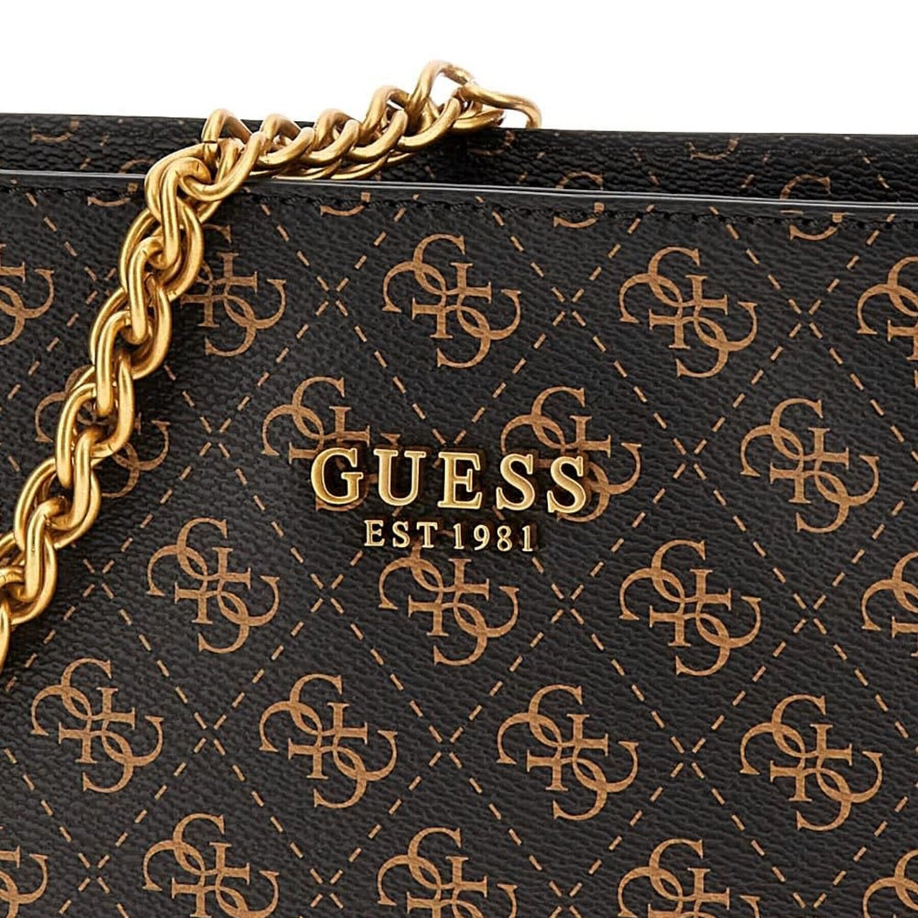Guess Дамска чанта HWQV89 88120 Кафяв - Pepit.bg