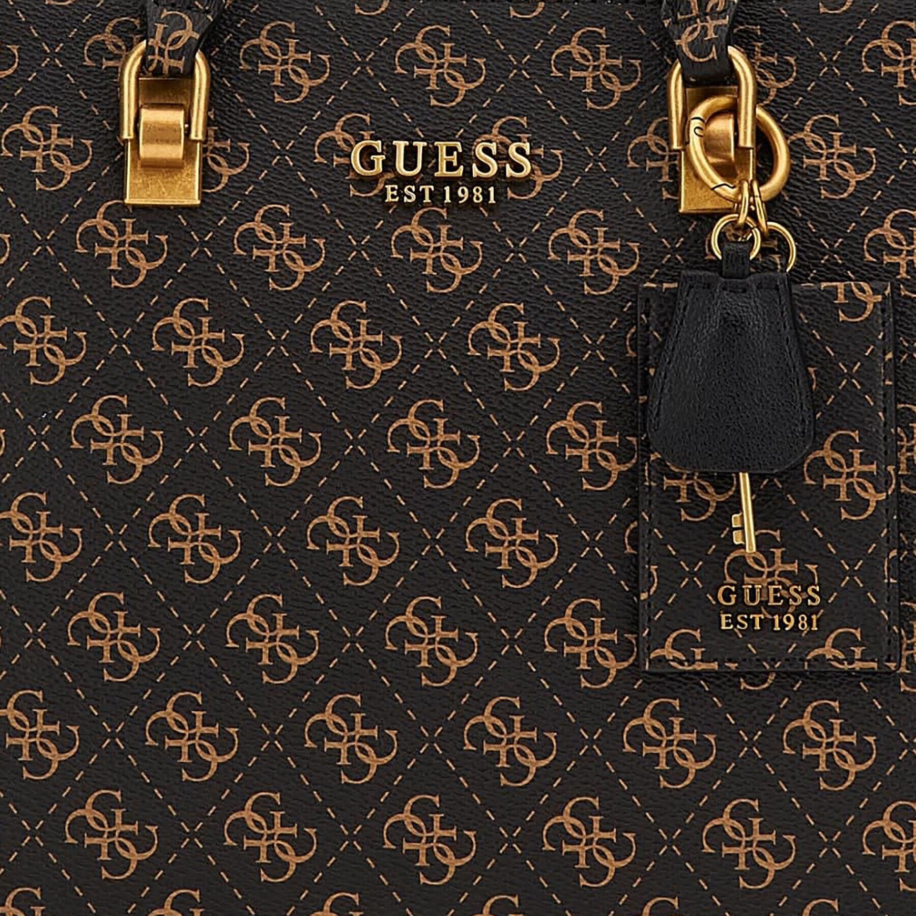 Guess Дамска чанта HWQV89 88230 Кафяв - Pepit.bg