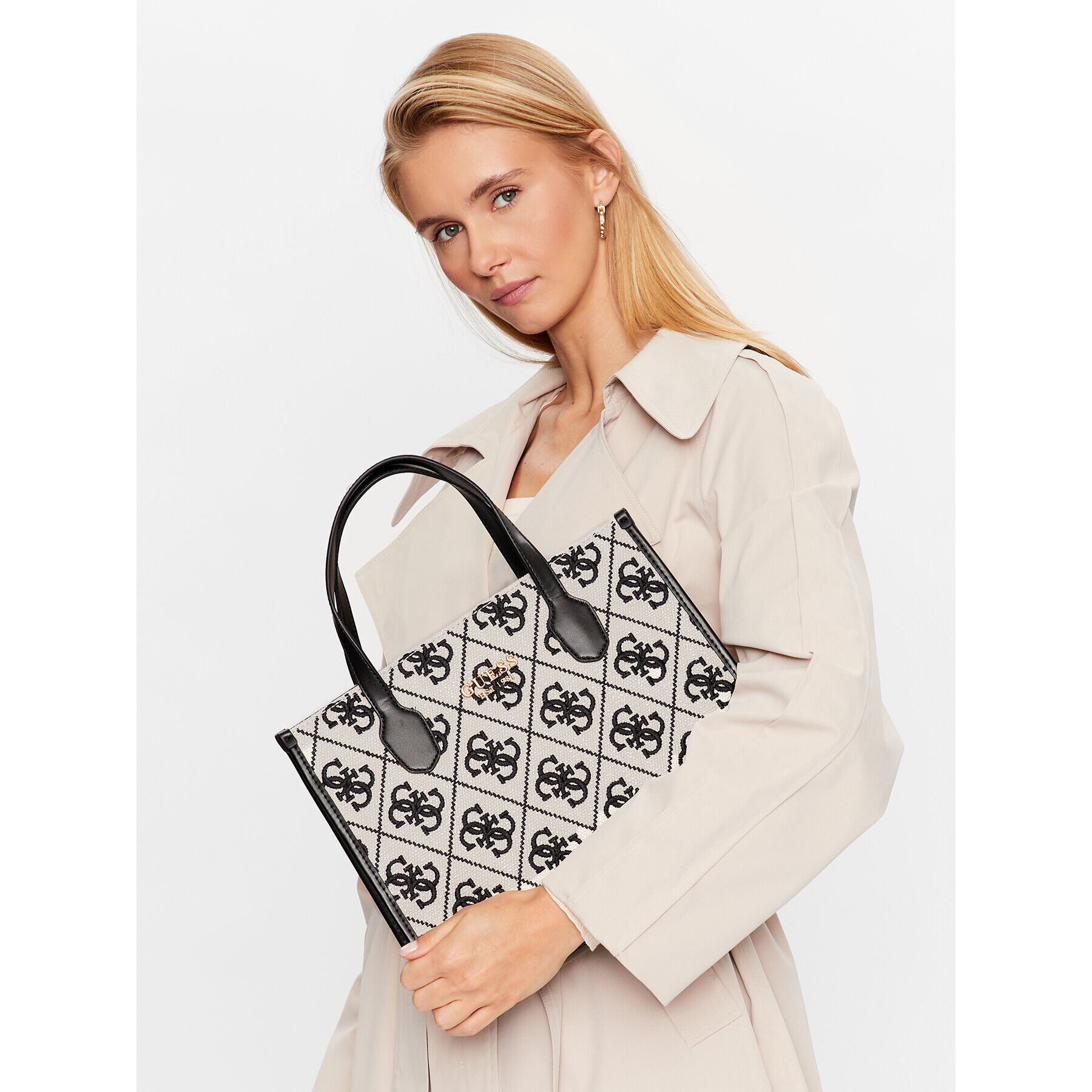 Guess Дамска чанта HWSE86 65220 Бежов - Pepit.bg