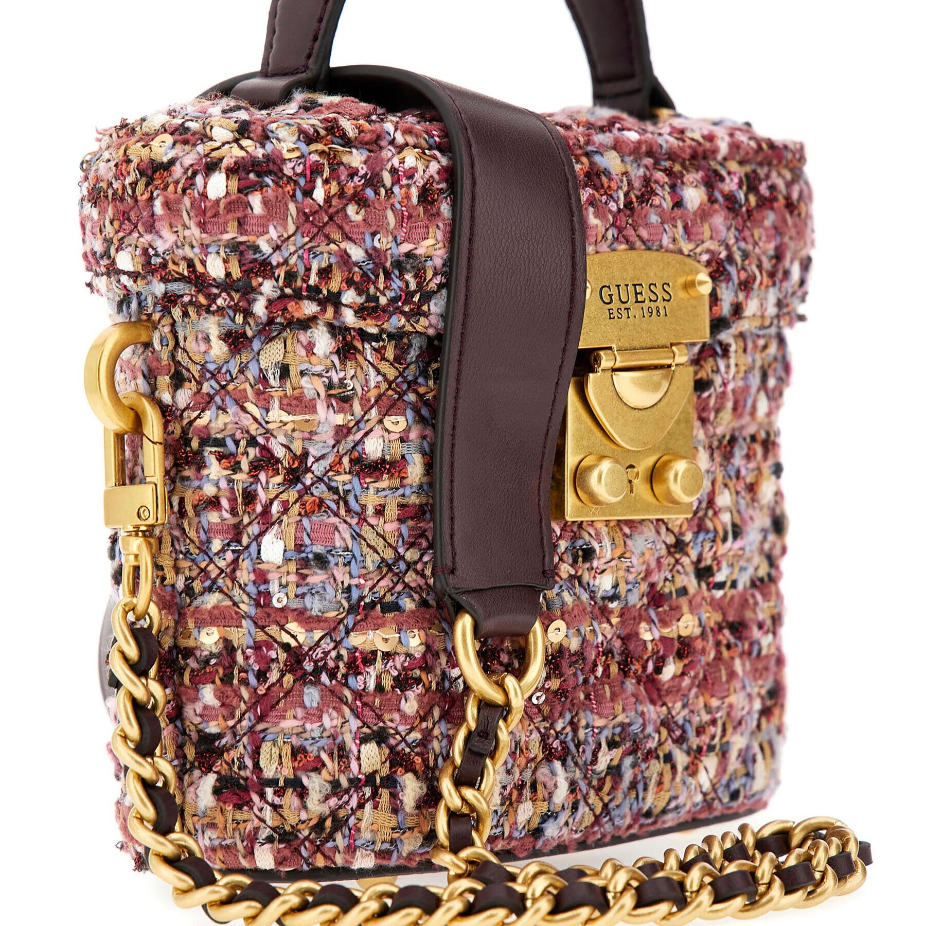 Guess Дамска чанта HWTE87 48770 Бордо - Pepit.bg