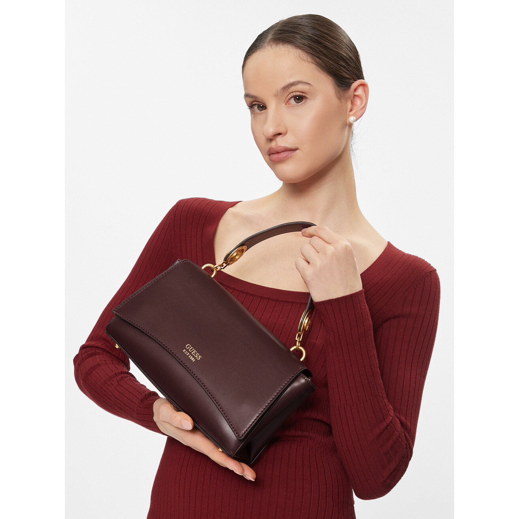 Guess Дамска чанта HWVA91 90200 Виолетов - Pepit.bg