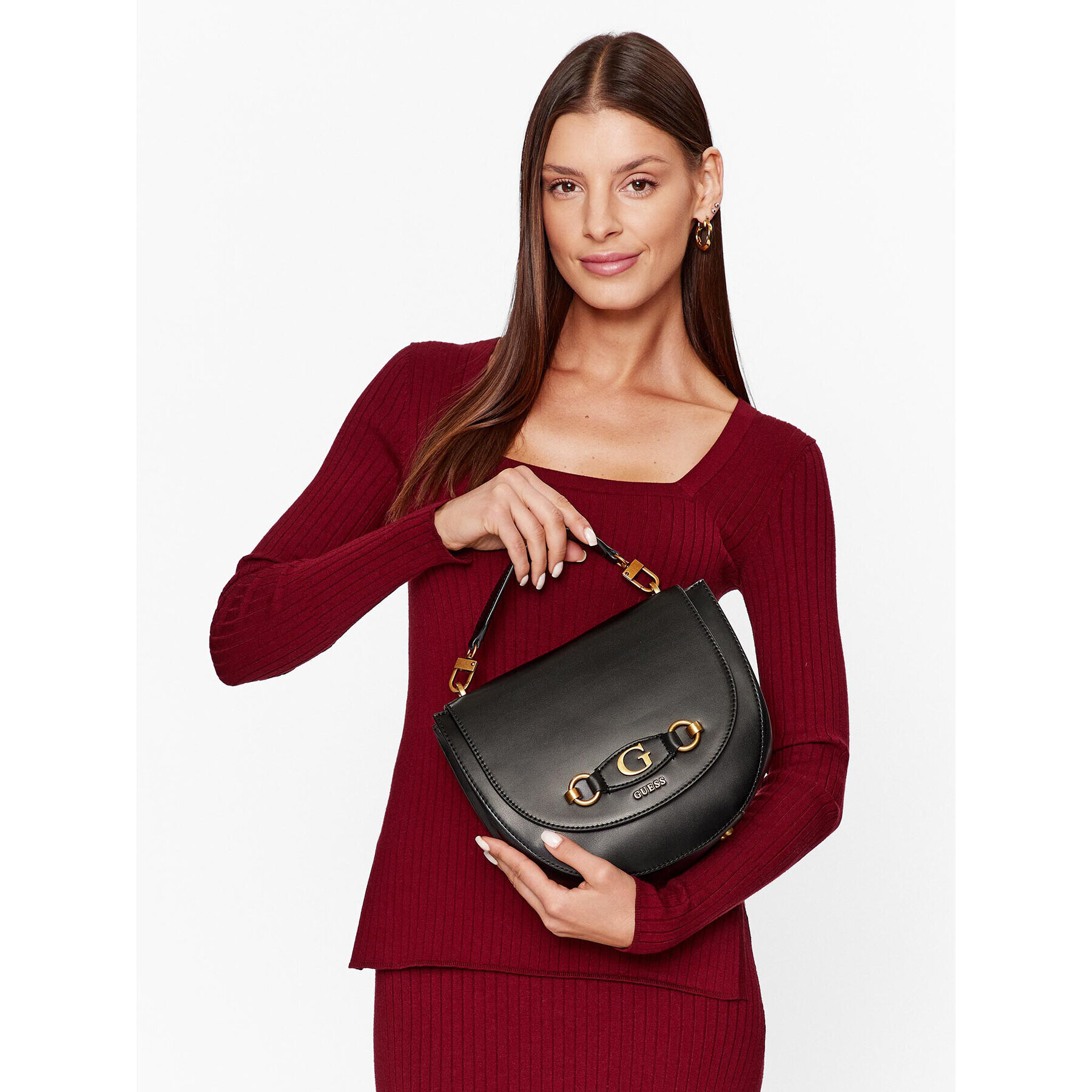 Guess Дамска чанта HWVB86 54200 Черен - Pepit.bg