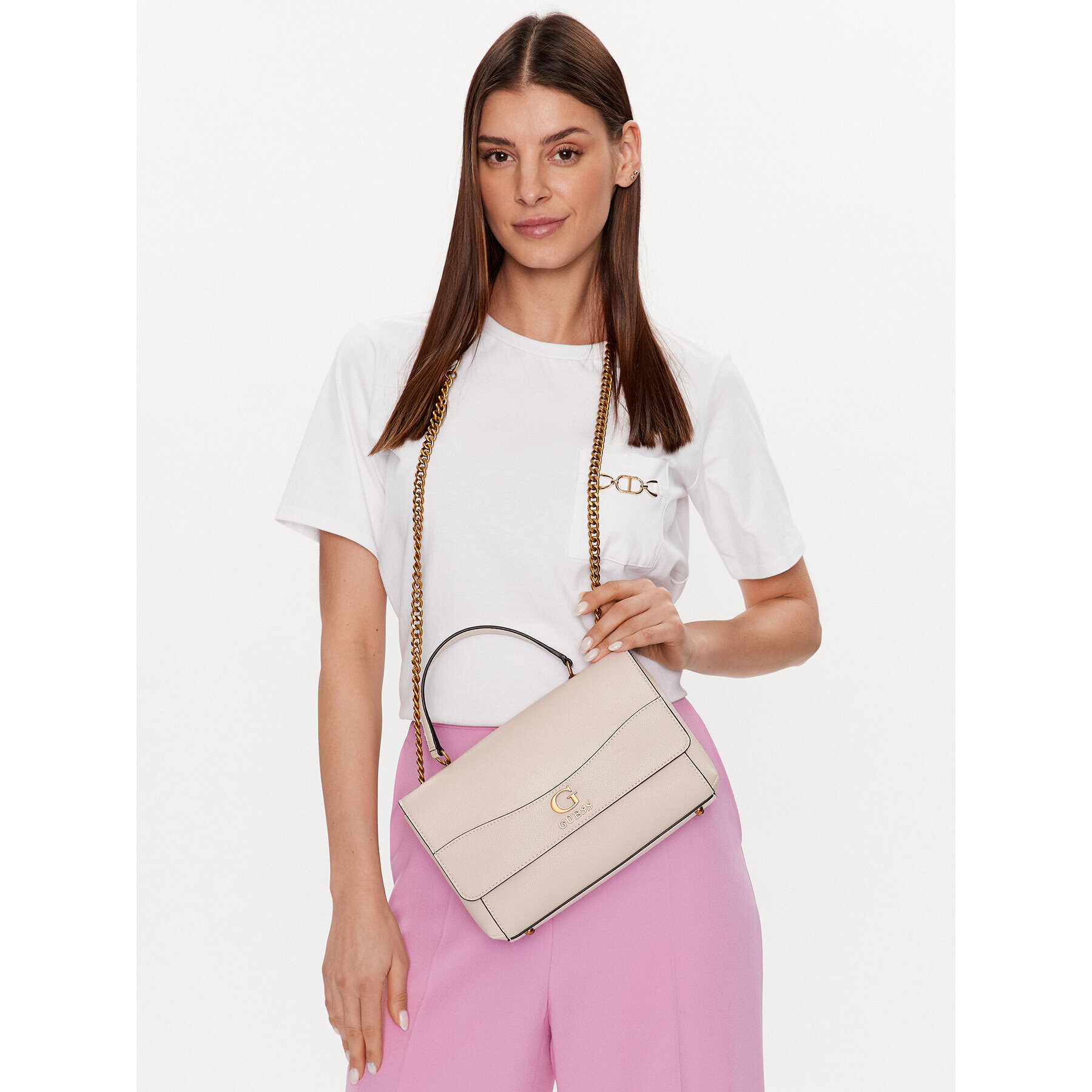 Guess Дамска чанта HWVB86 78210 Бежов - Pepit.bg