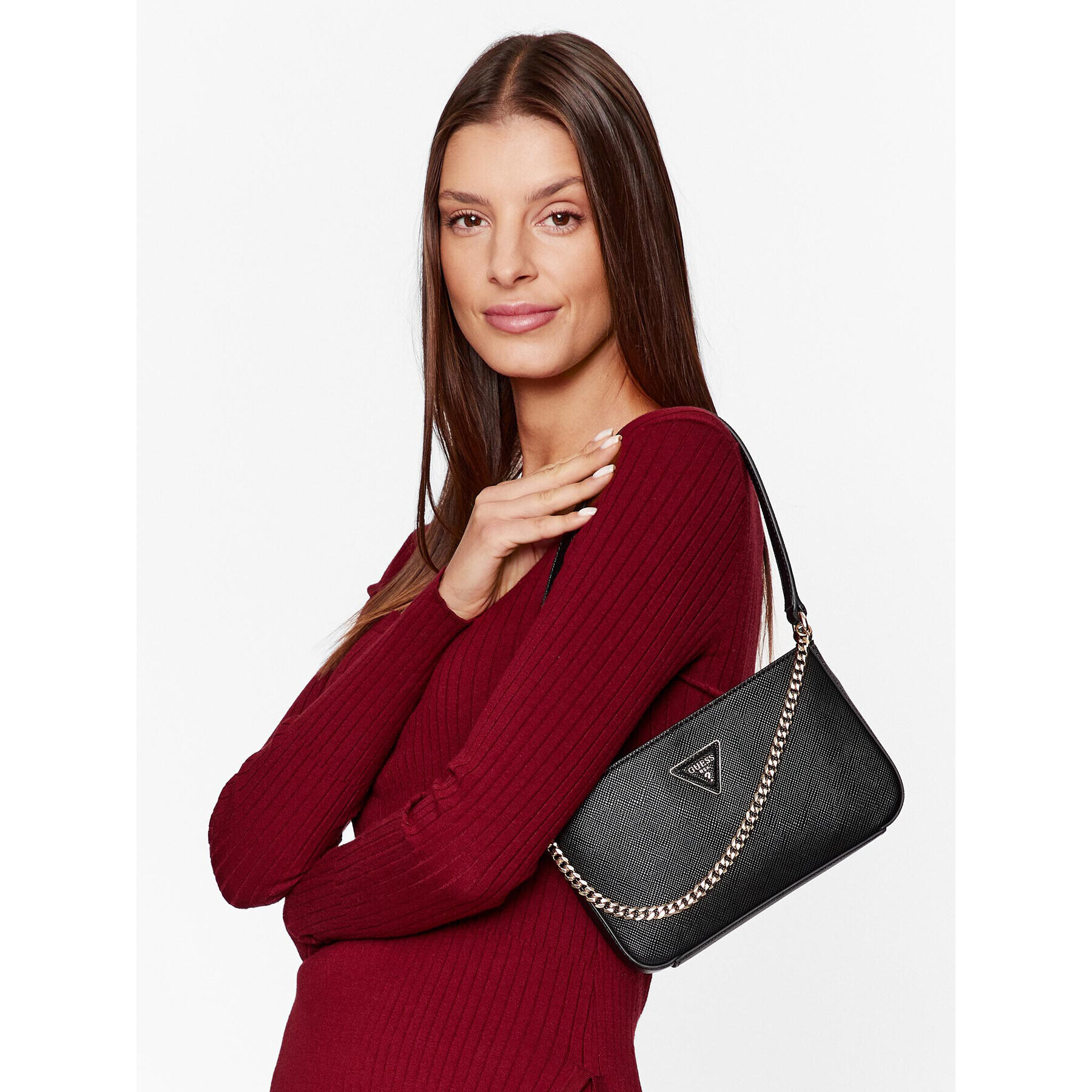 Guess Дамска чанта HWVG89 83720 Черен - Pepit.bg